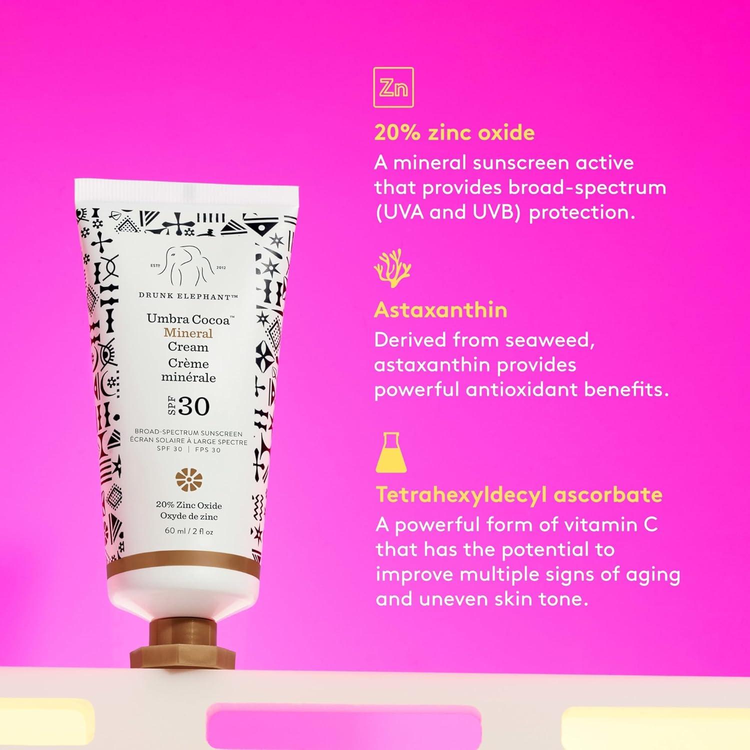 Protector Solar Mineral Drunk Elephant Umbra SPF 30 77g