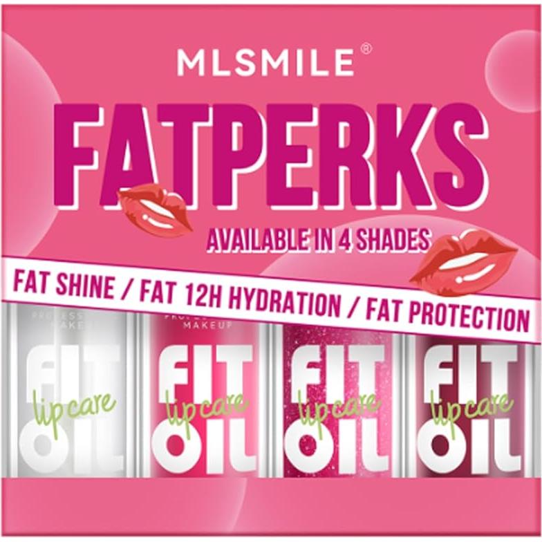 Set de Aceite de Labios Hidratante 4 Colores MLSMILE