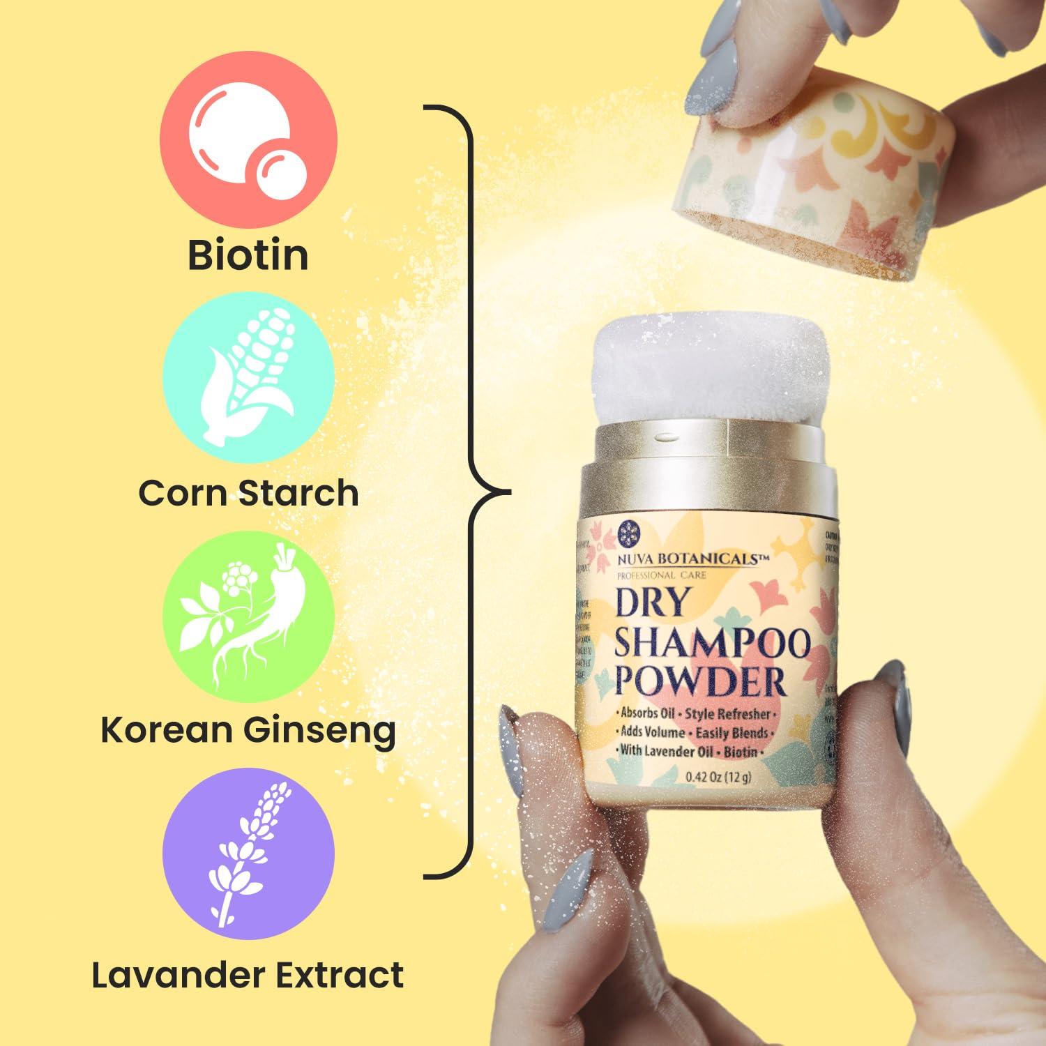 Champú Seco Voluminizador Nuva Botanicals 11.83 g Biotina