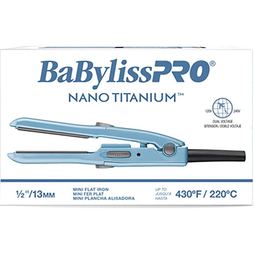 Plancha de Pelo Mini BaBylissPRO Nano Titanium 1.27 cm