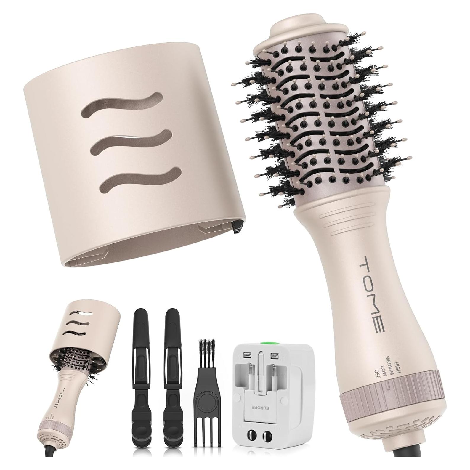 Cepillo Secador de Cabello Tome Doble Voltaje 650W 2" Portátil