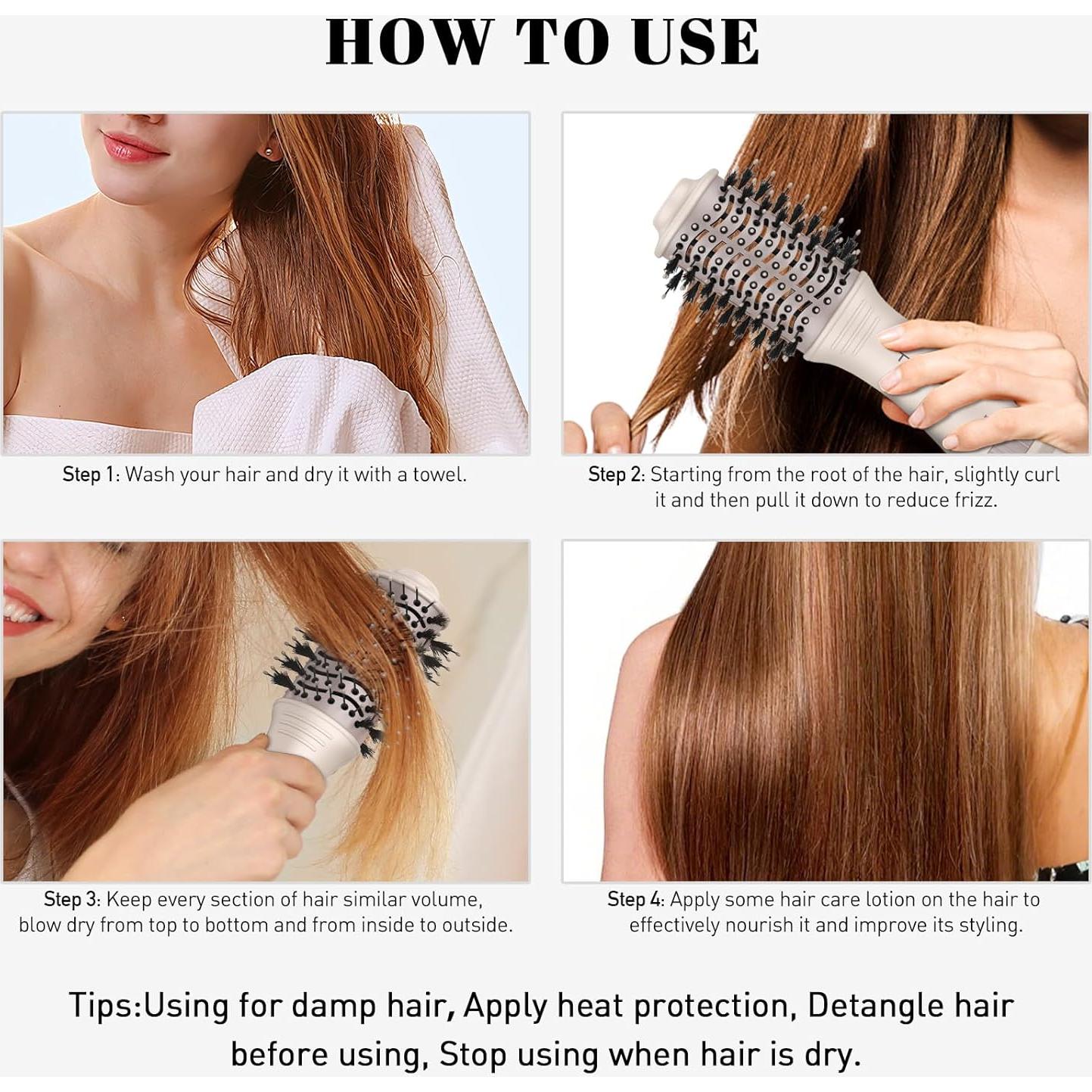 Cepillo Secador de Cabello Tome Doble Voltaje 650W 2" Portátil