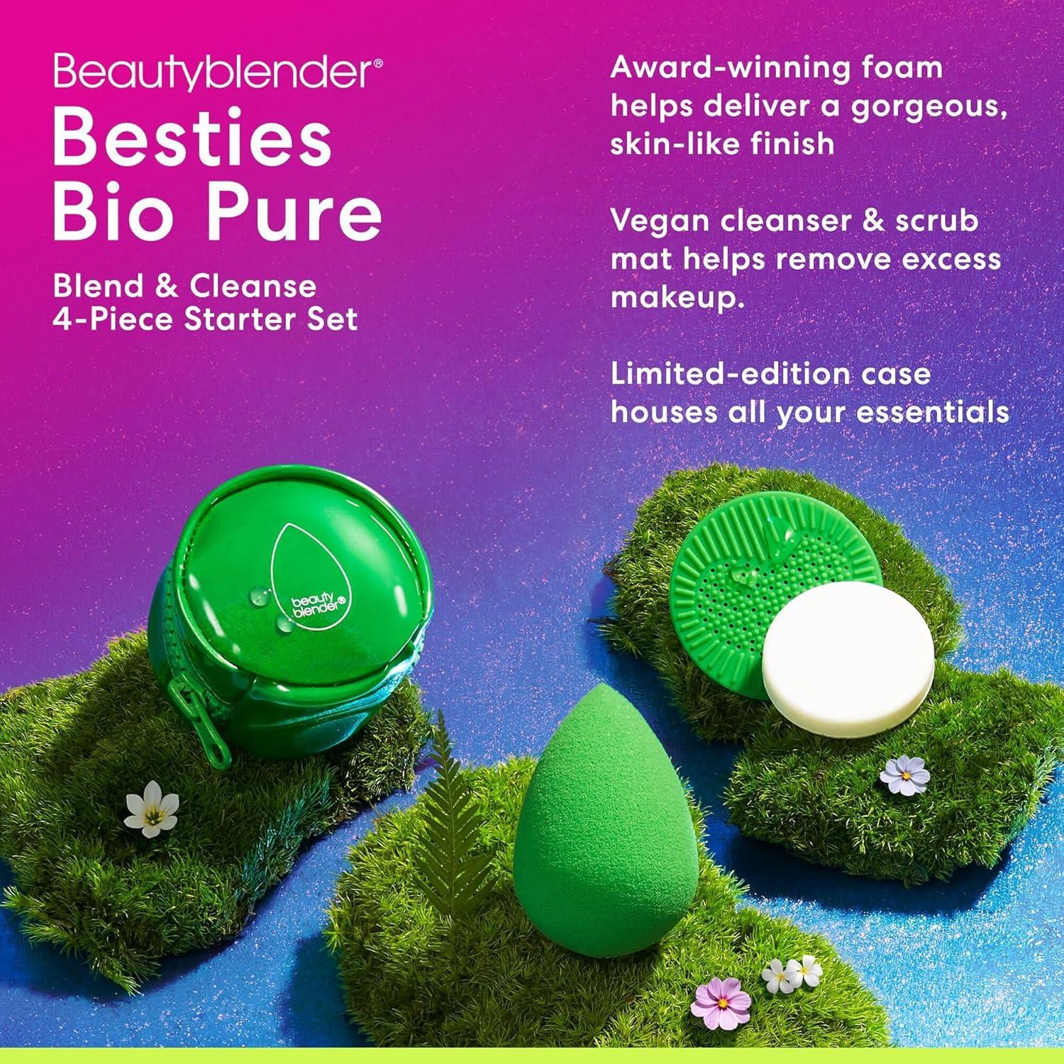 Beautyblender Bio Pure Set de Inicio 4 Piezas - Esponja + Limpiador