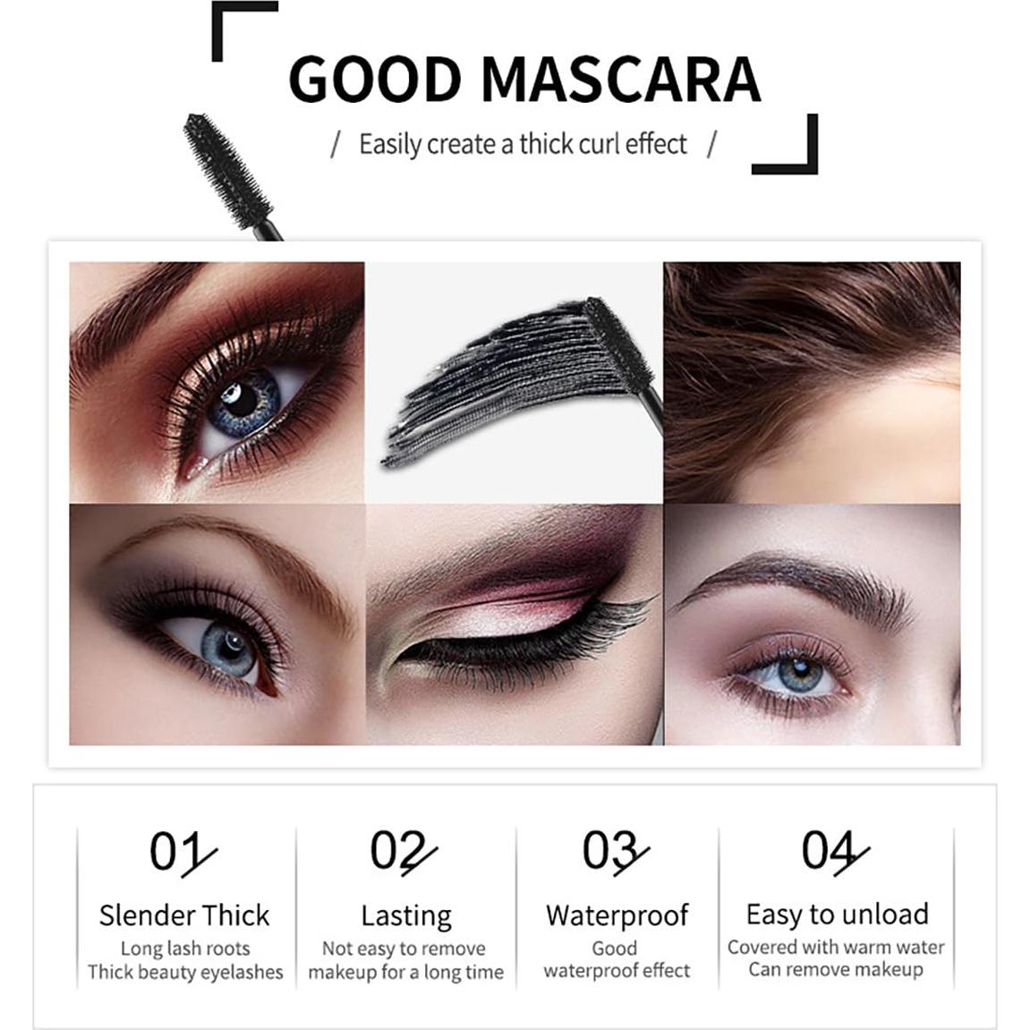 Máscara de Pestañas 4D FYEBOO a Prueba de Agua 3 Piezas