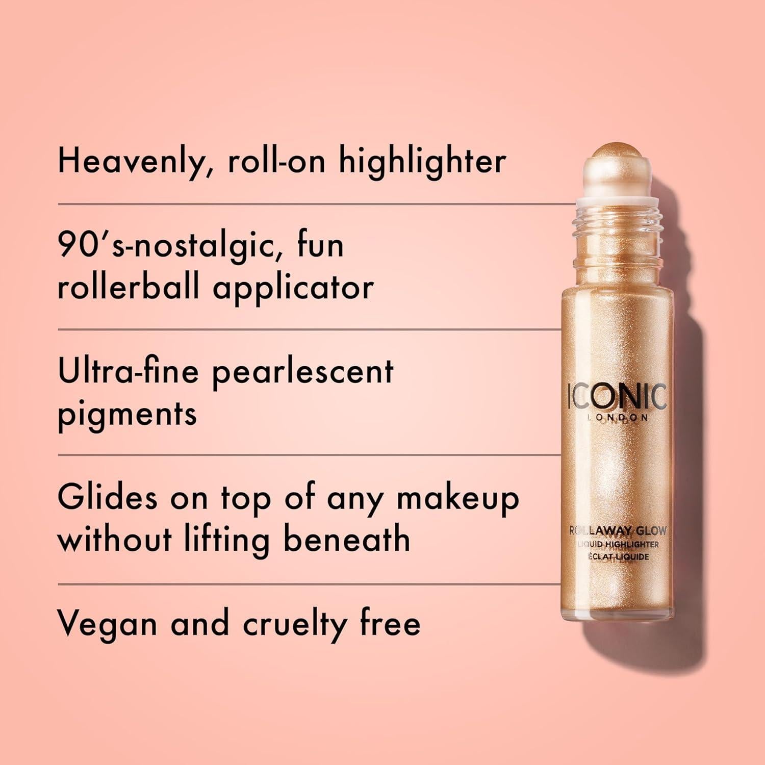 Iluminador Líquido ICONIC LONDON Rollaway Glow 8ml Vegano