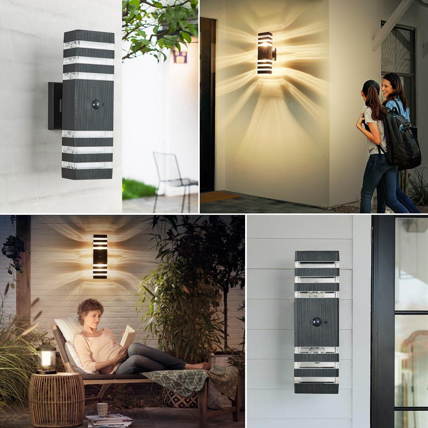 Juego de 2 Lámparas de Pared Delicavy con Sensor de Movimiento