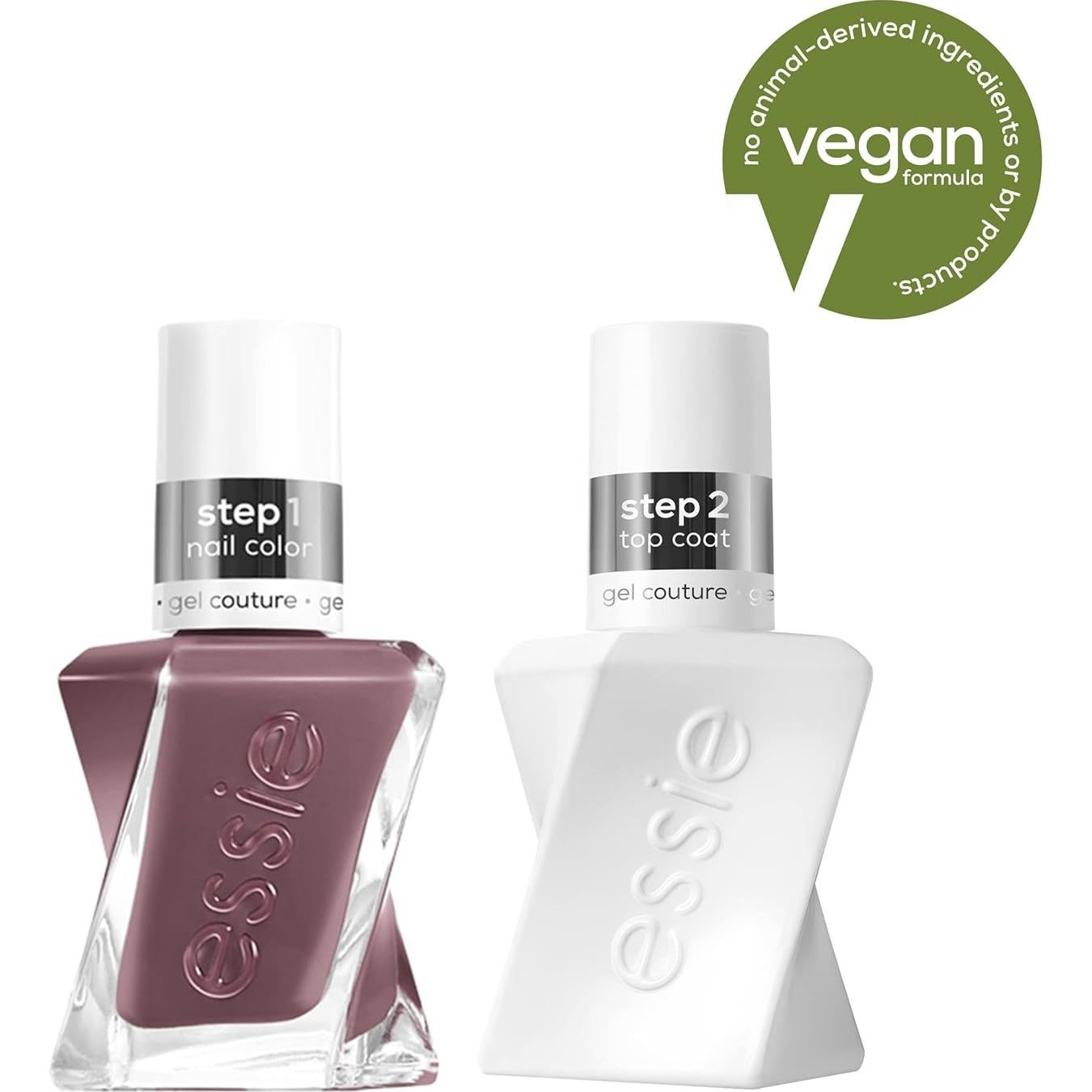 Kit de Esmalte de Uñas Essie Gel Couture Malva 5 ml x2