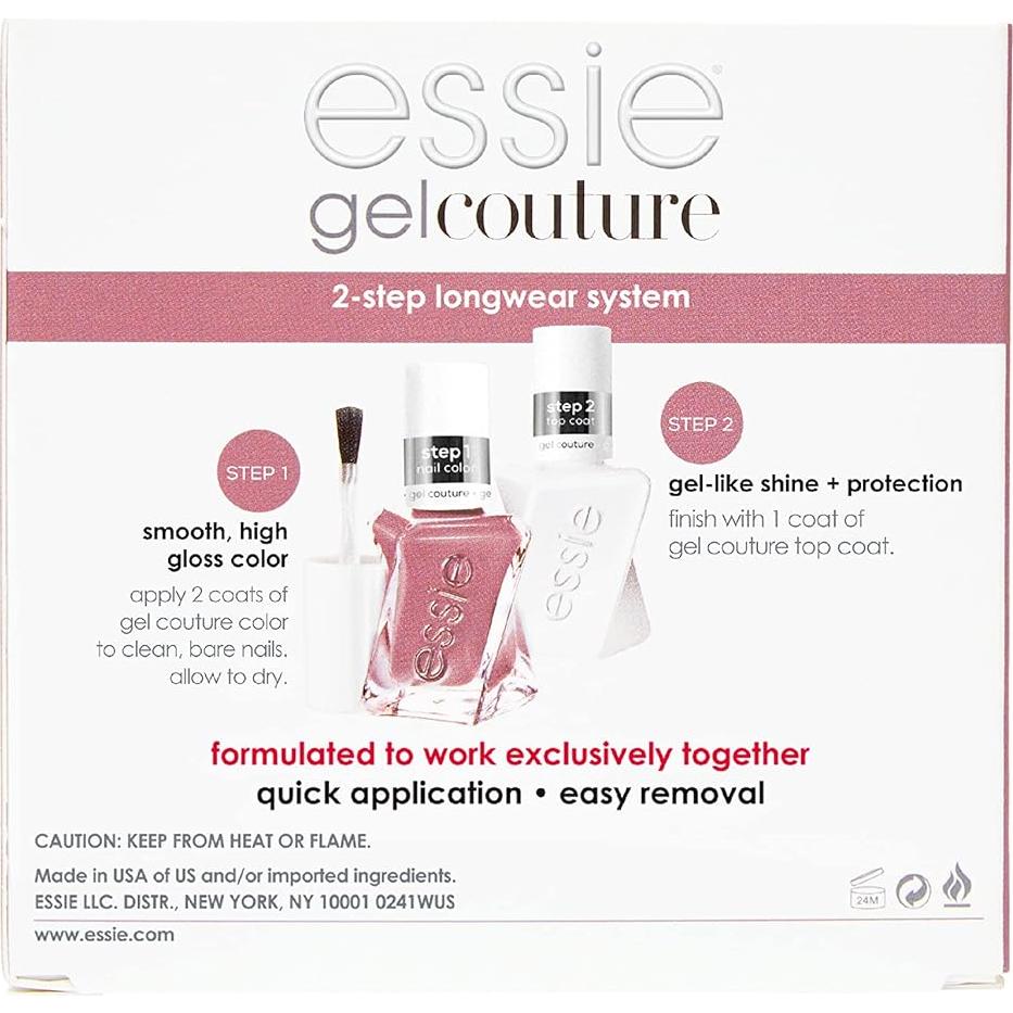 Kit de Esmalte de Uñas Essie Gel Couture Malva 5 ml x2