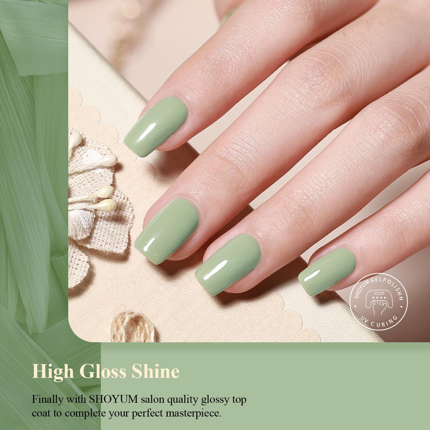 Esmalte de Uñas en Gel SHOYUM Eucalipto Verde 15ml
