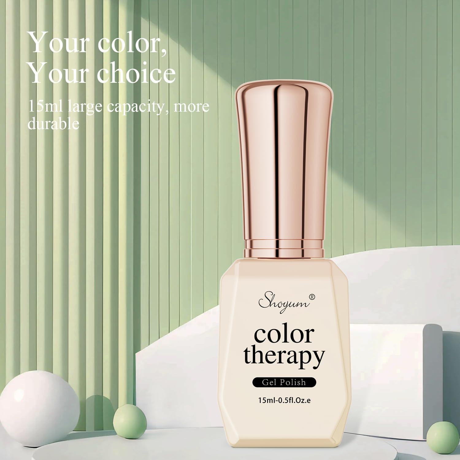 Esmalte de Uñas en Gel SHOYUM Eucalipto Verde 15ml