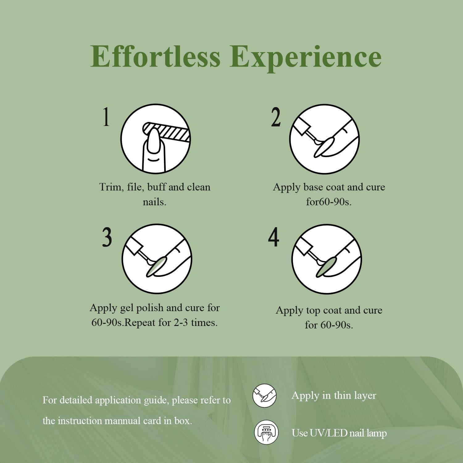 Esmalte de Uñas en Gel SHOYUM Eucalipto Verde 15ml