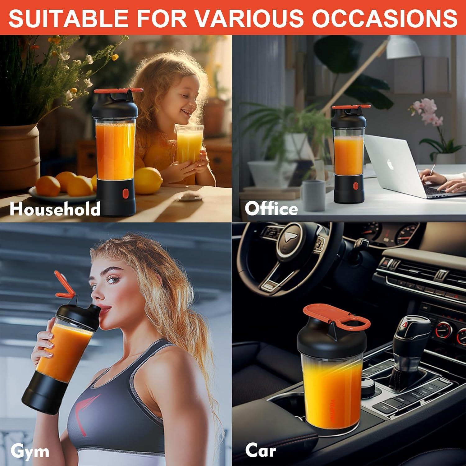 Mezclador Portátil JOTER & LIBEAR 750ml USB-C 6 Cuchillas