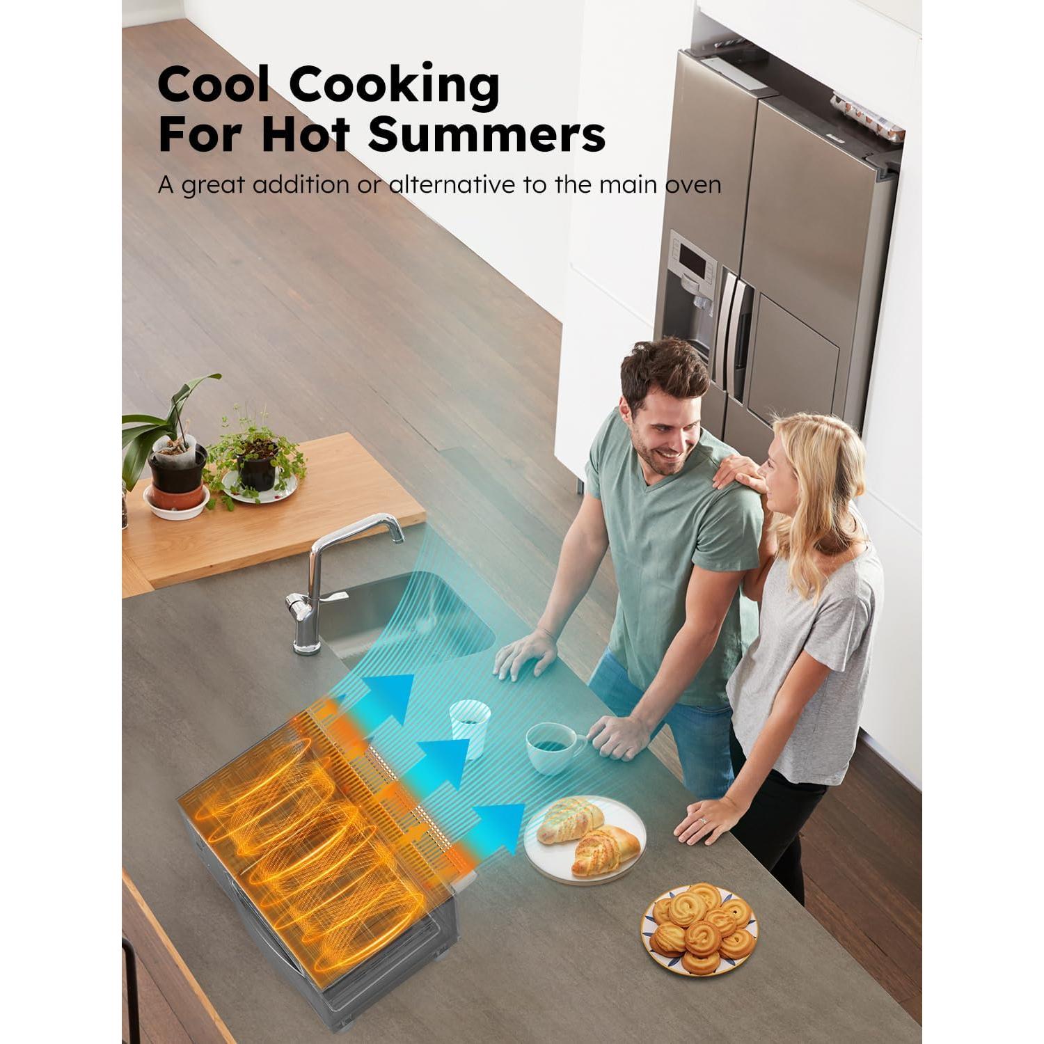 Horno Tostador Inteligente Nuwave Bravo Pro XL 30QT Acero Inoxidable