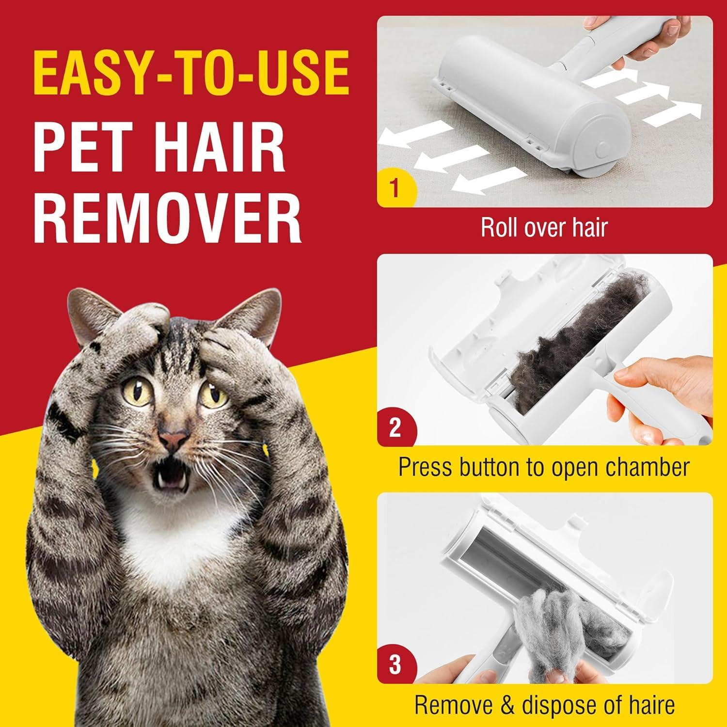 Removedor de Pelo de Mascotas HCTCPALS Reutilizable 21x21cm