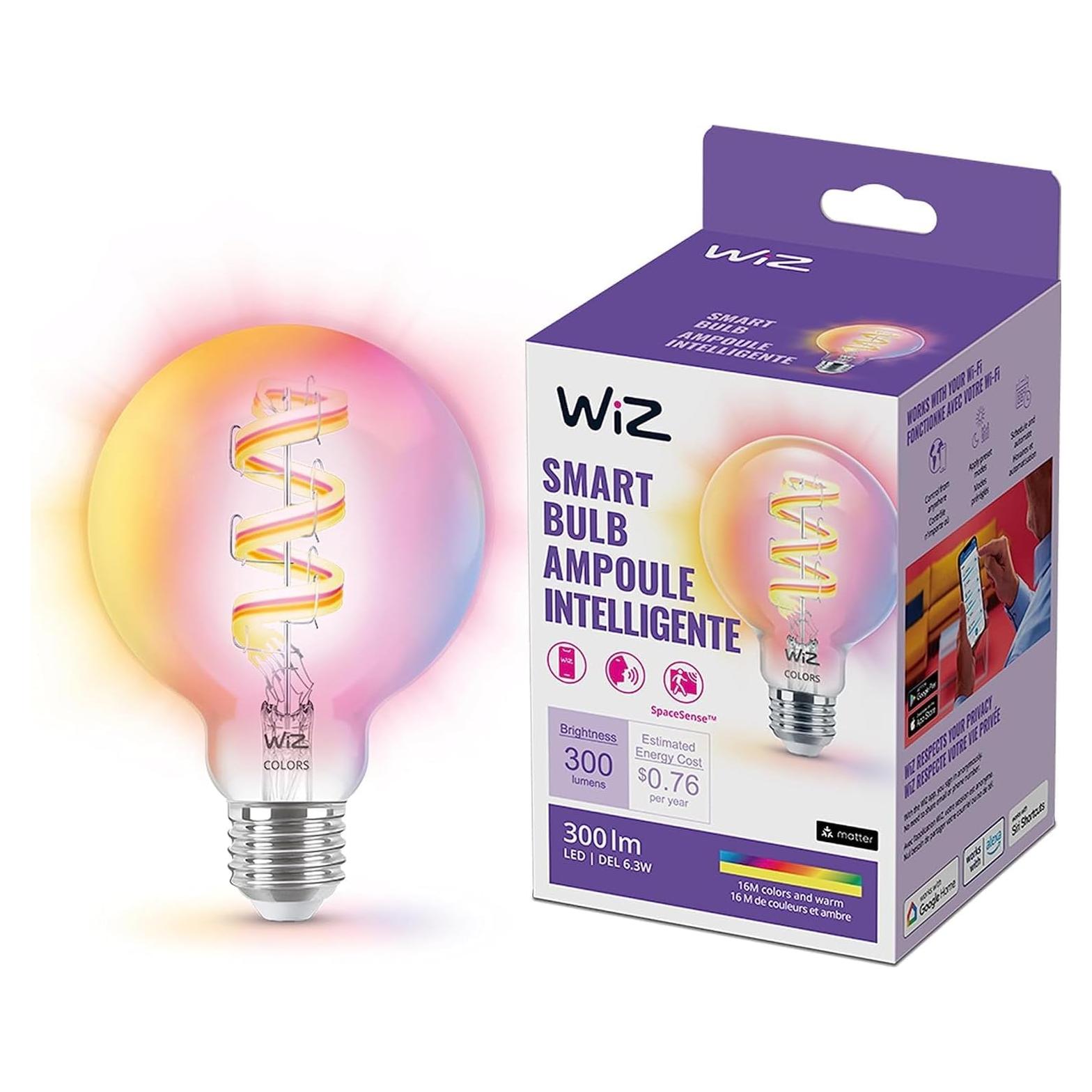 Bombilla LED Inteligente WiZ G25 Color 300 Lúmenes E26