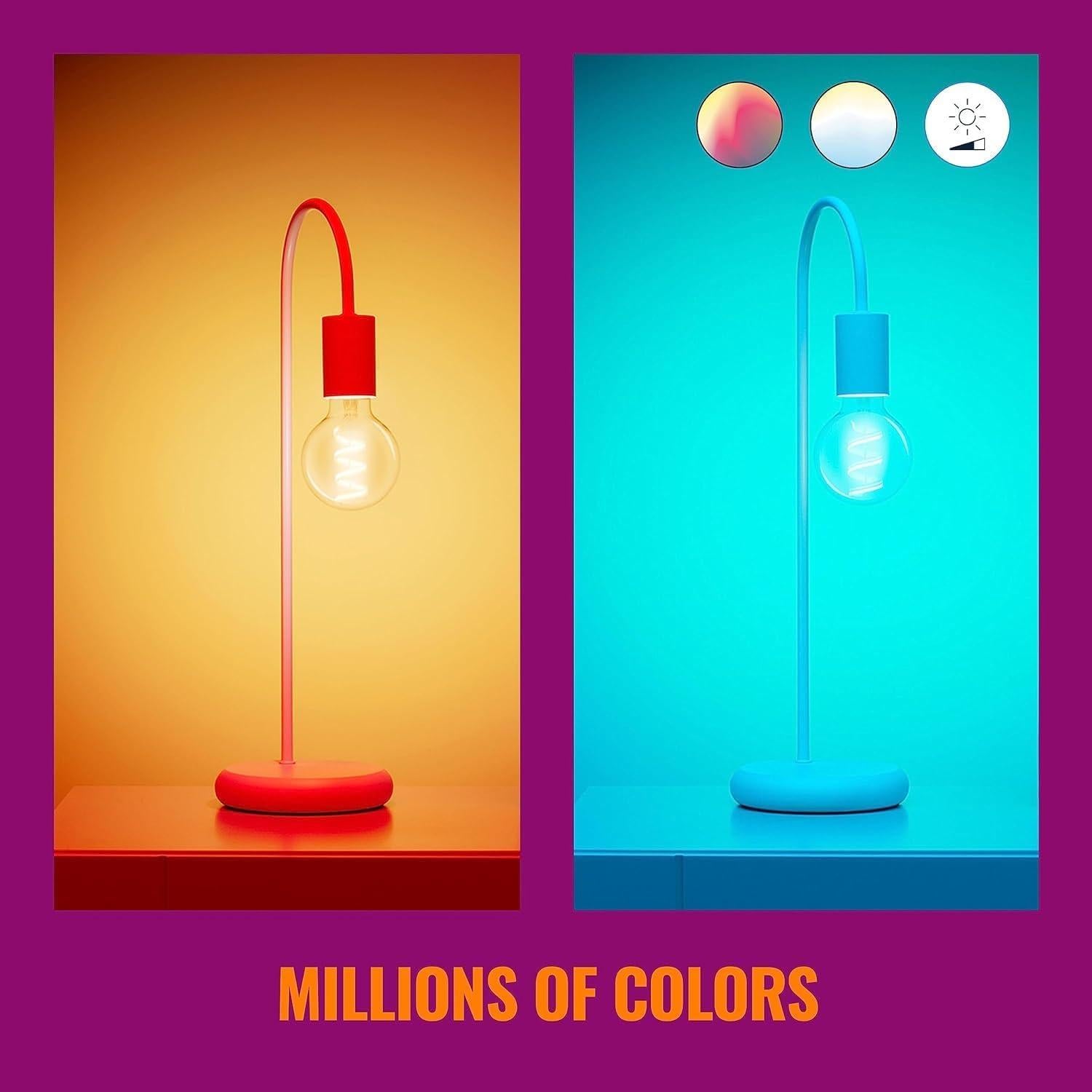 Bombilla LED Inteligente WiZ G25 Color 300 Lúmenes E26