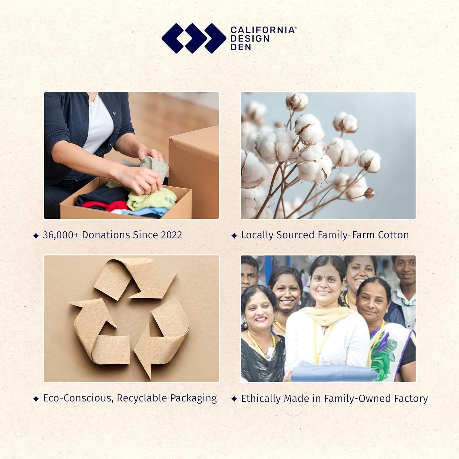 Conjunto de Sábanas Twin California Design Den 600 Hilos Algodón Satén Blanco