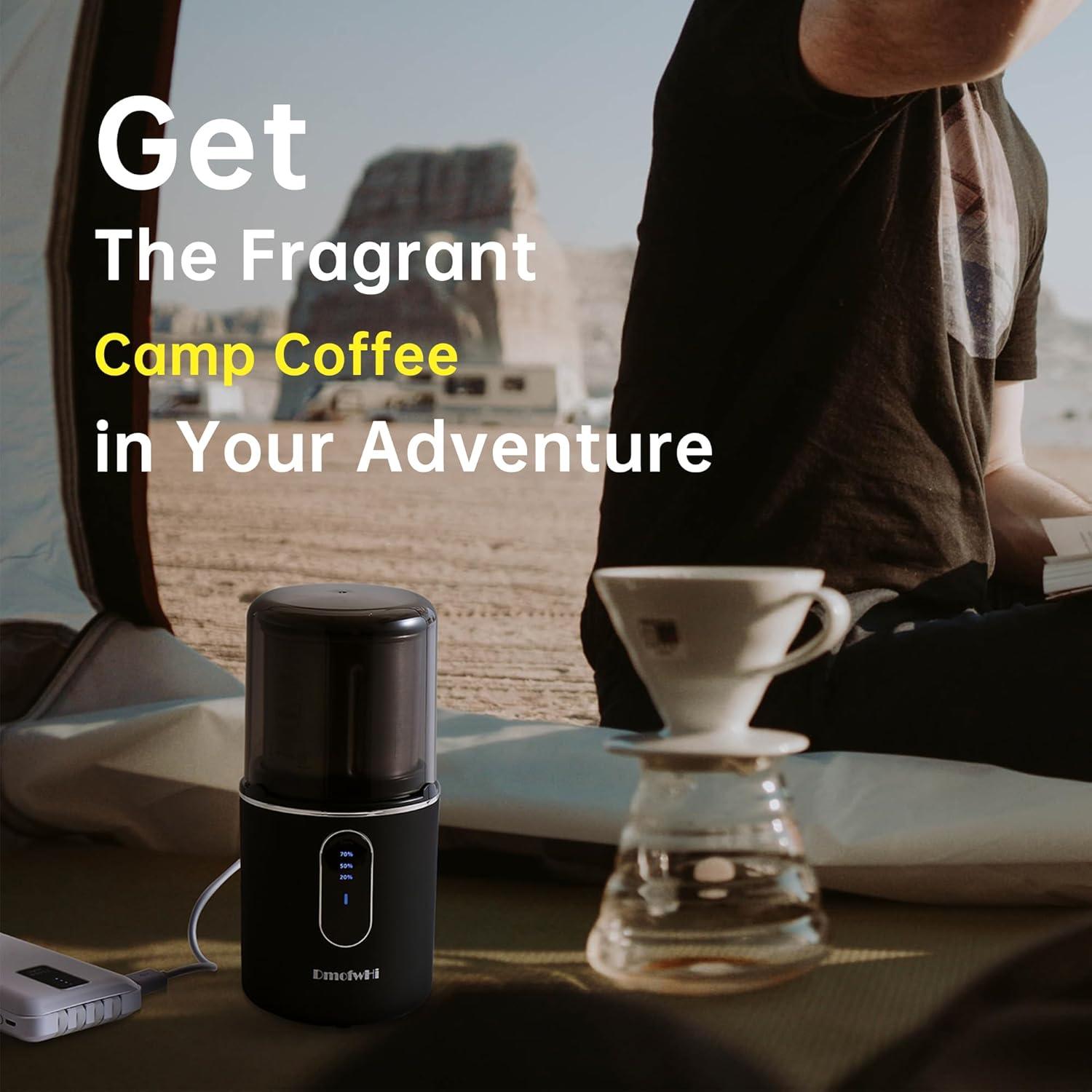 Molino de Café Inalámbrico DmofwHi 170ml Recargable USB Negro