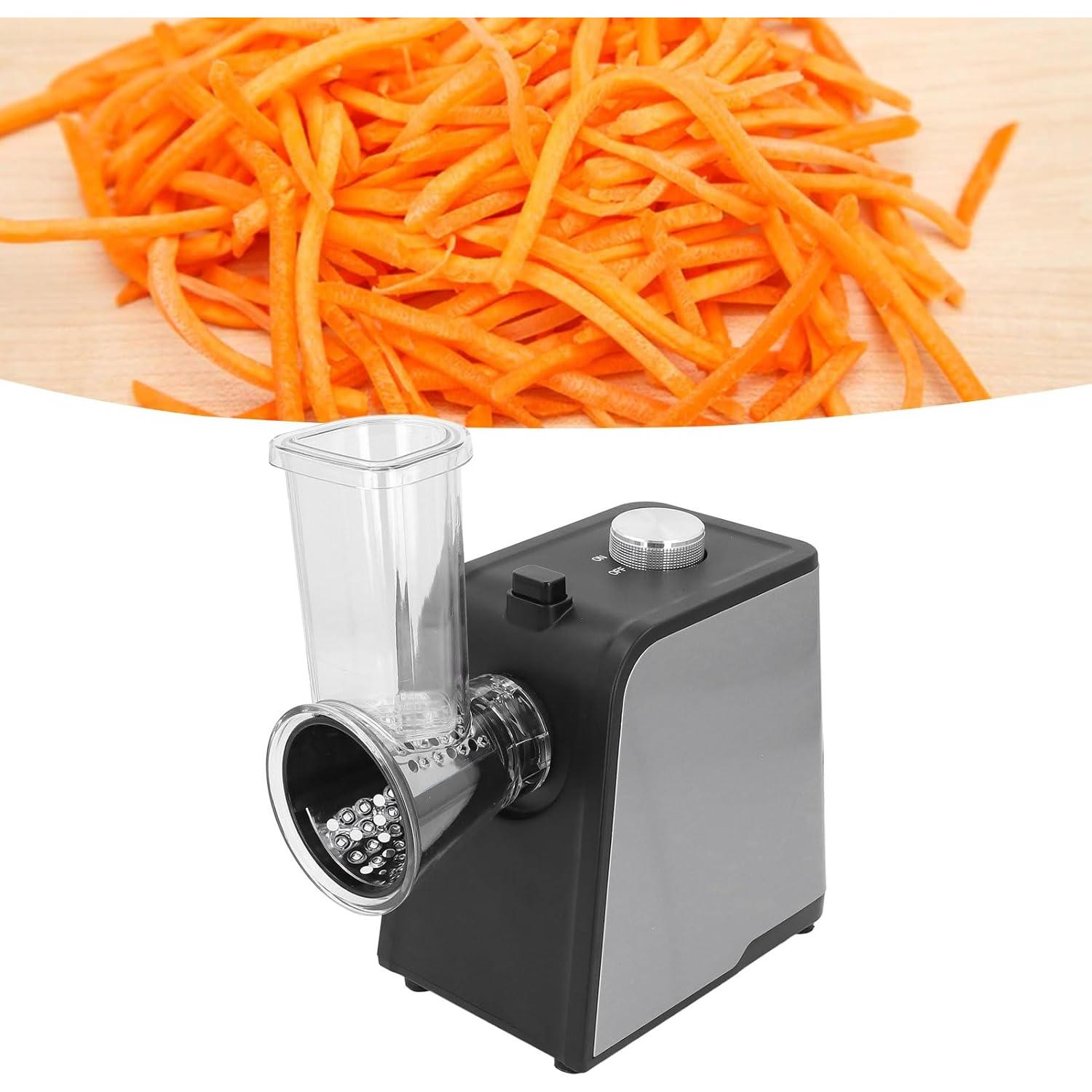 Cortador de Verduras Eléctrico ZJchao 250W 5 en 1 con 5 Cuchillas