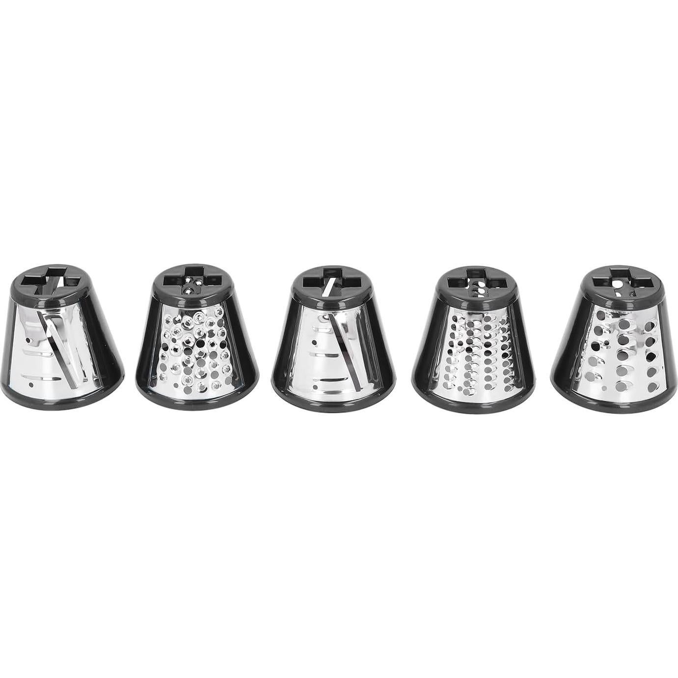 Cortador de Verduras Eléctrico ZJchao 250W 5 en 1 con 5 Cuchillas