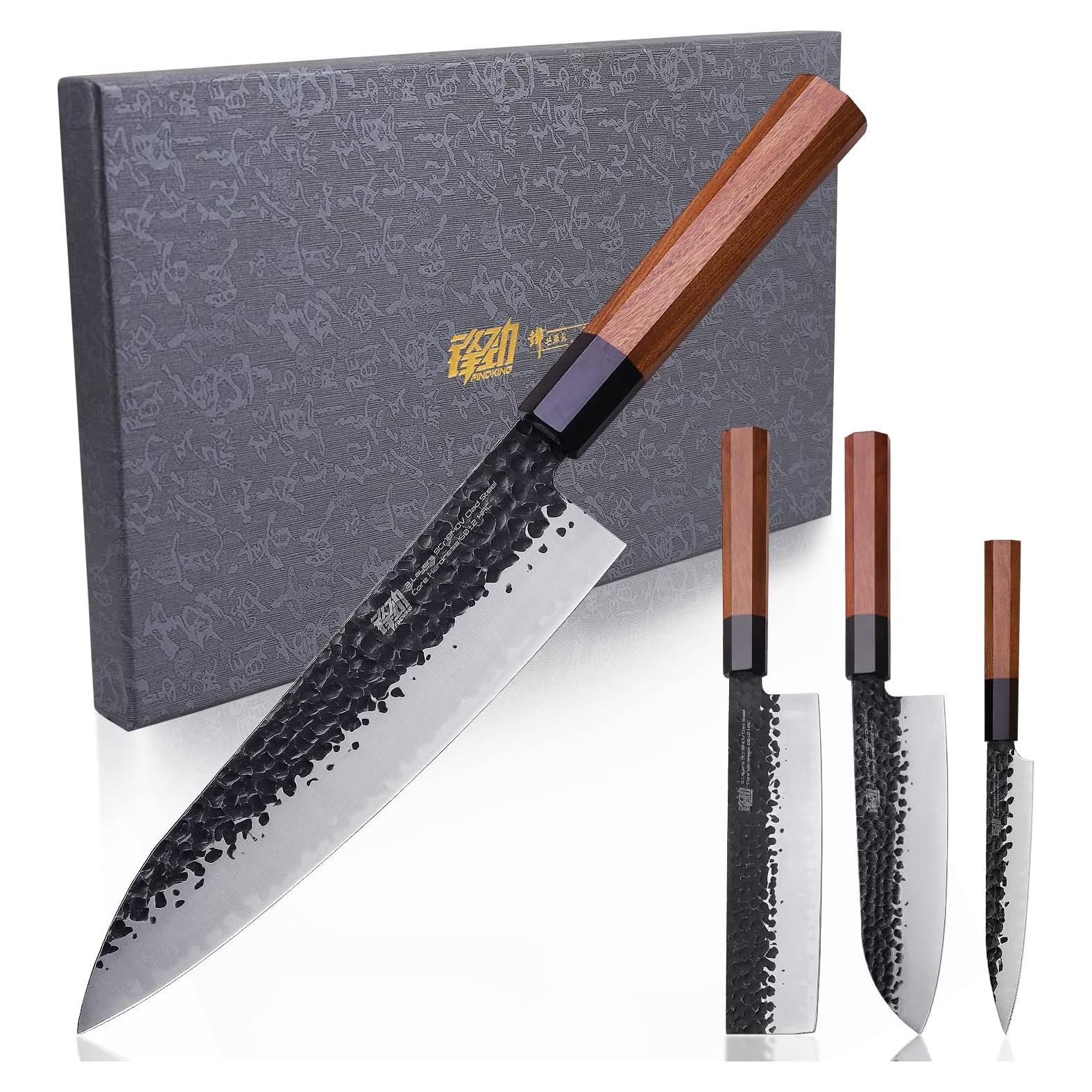 Juego de cuchillos de cocina FINDKING Dynasty 4PCS acero al carbono