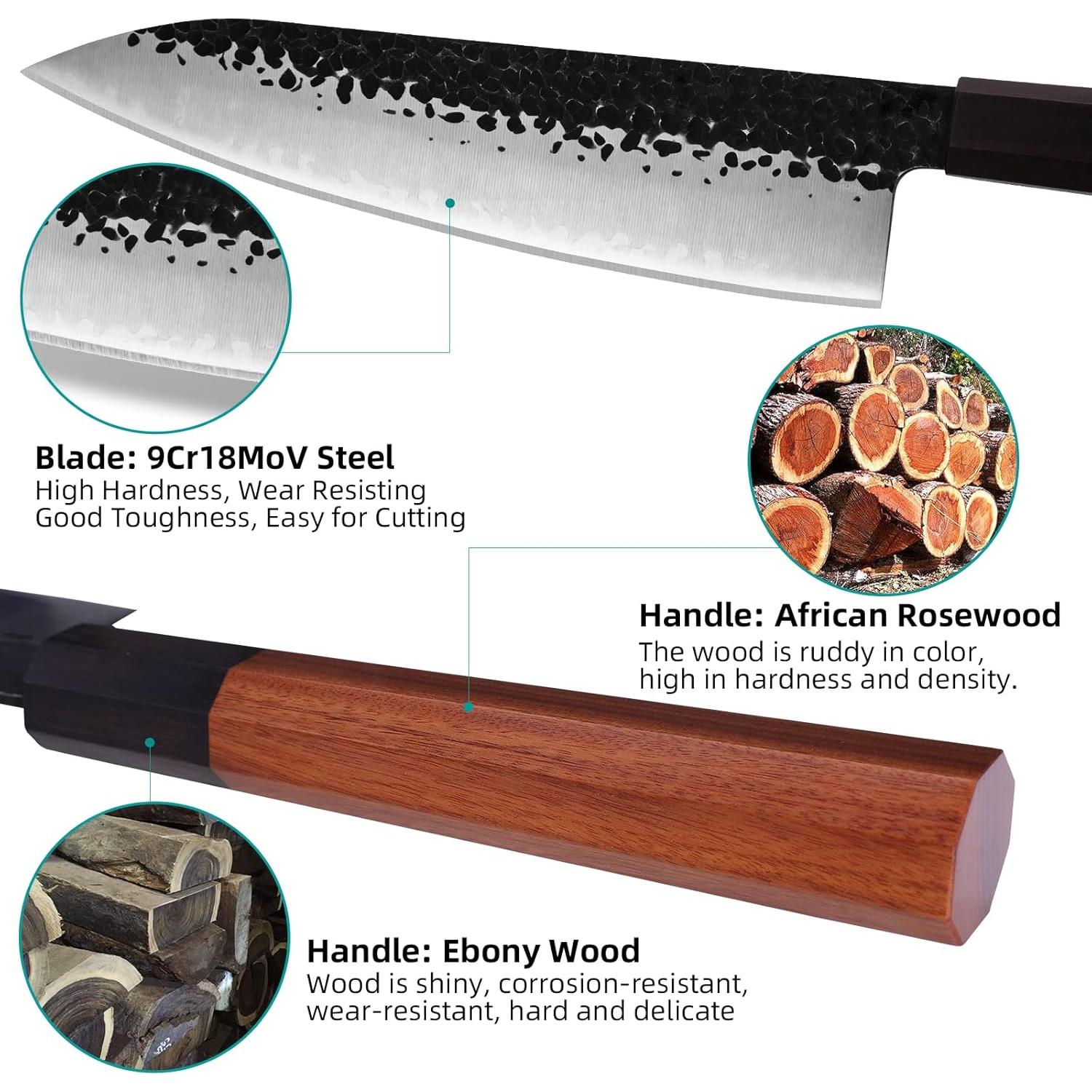 Juego de cuchillos de cocina FINDKING Dynasty 4PCS acero al carbono