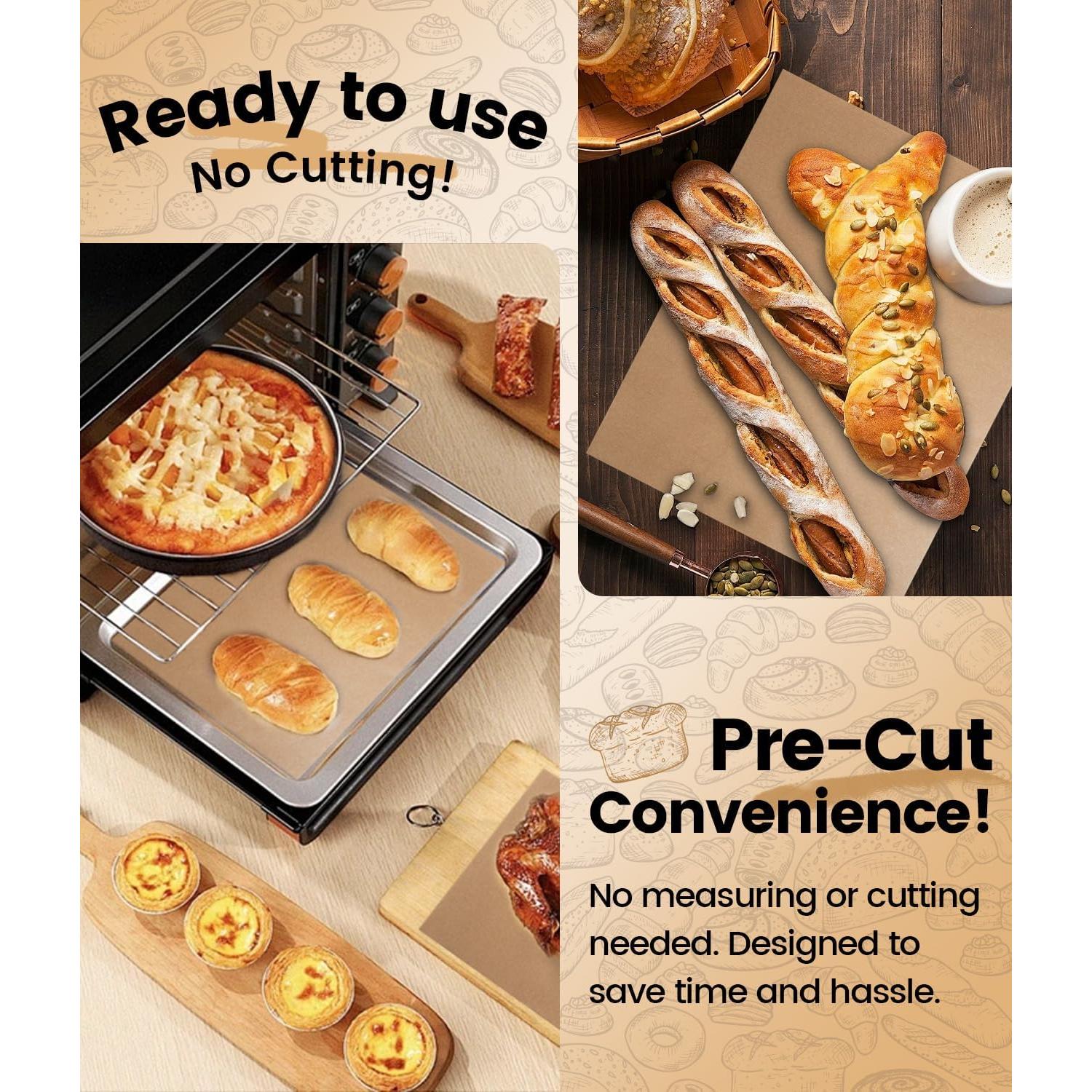 200 Hojas de Papel Pergamino AMFOCUS 30.48x40.64 cm Antiadherente