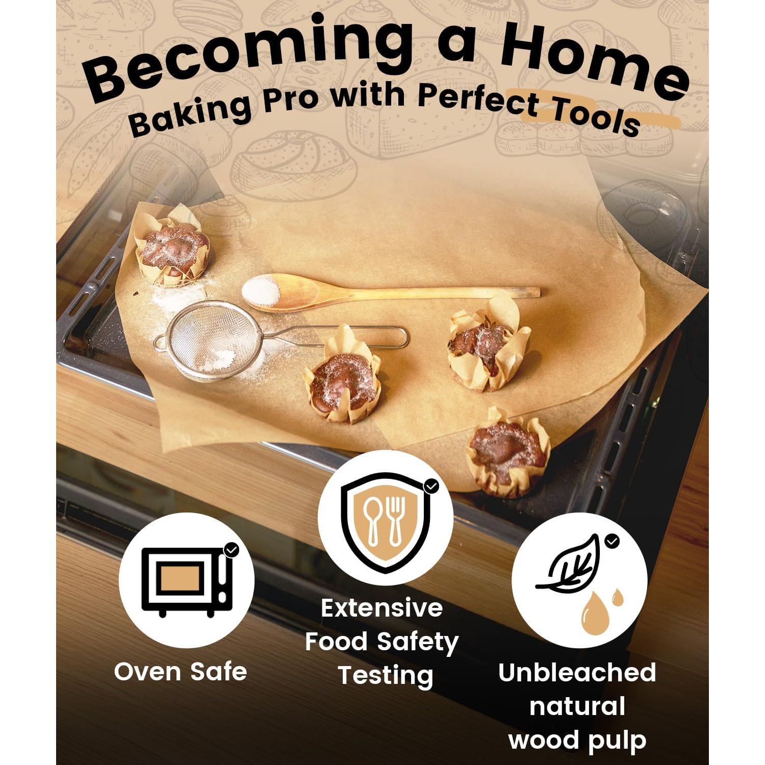 200 Hojas de Papel Pergamino AMFOCUS 30.48x40.64 cm Antiadherente