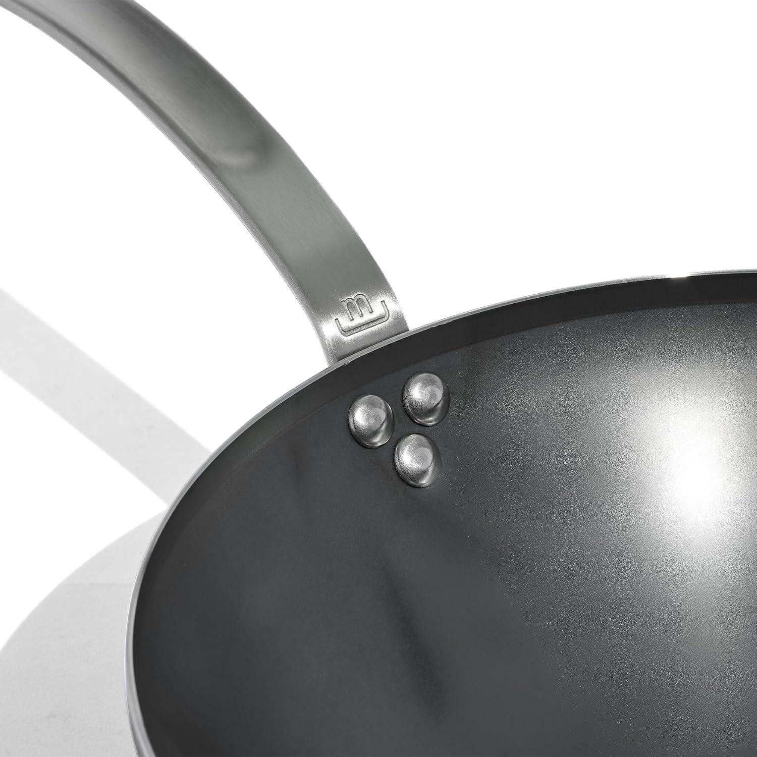 Wok Made In Acero al Carbono 31.75 cm Compatible Inducción