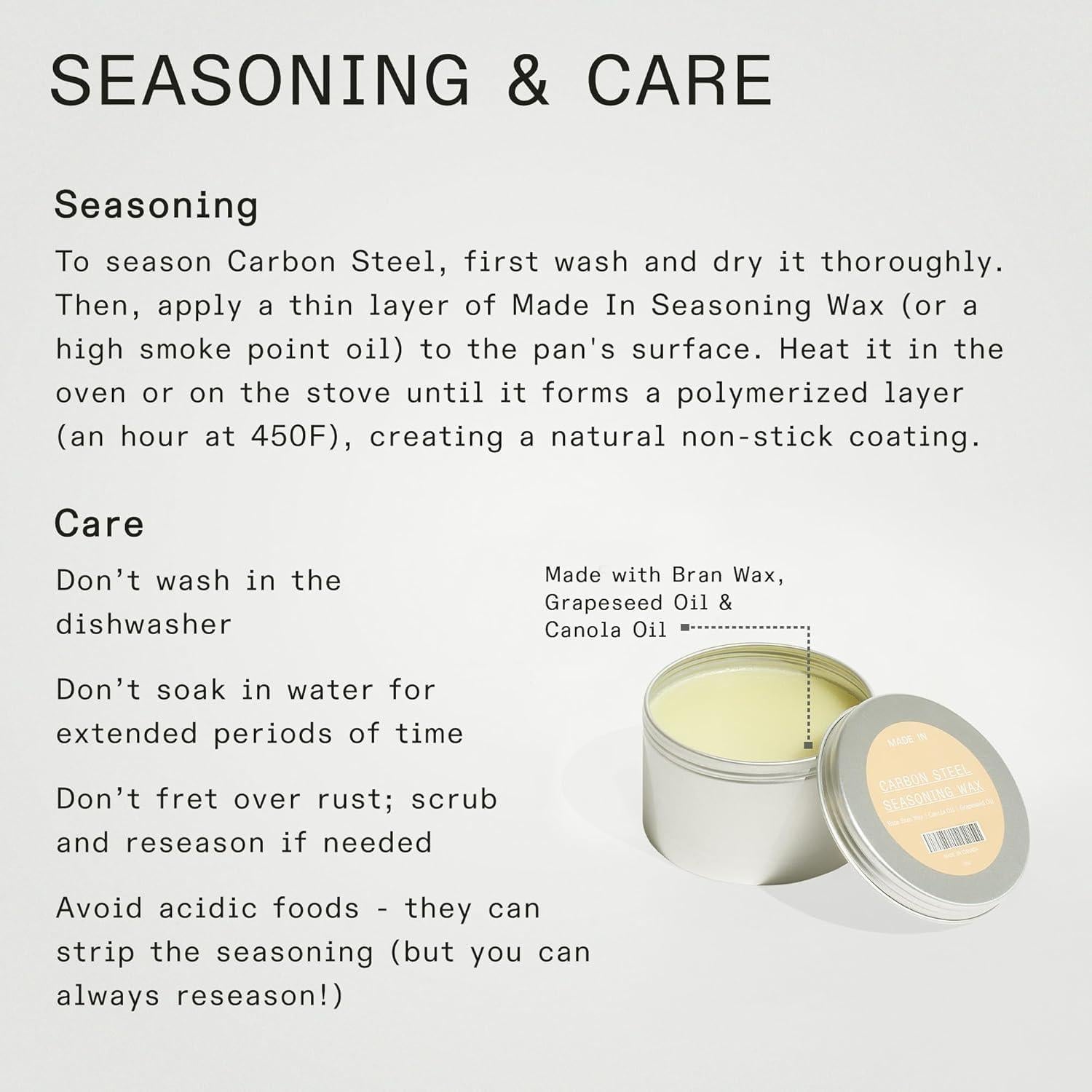 Wok Made In Acero al Carbono 31.75 cm Compatible Inducción