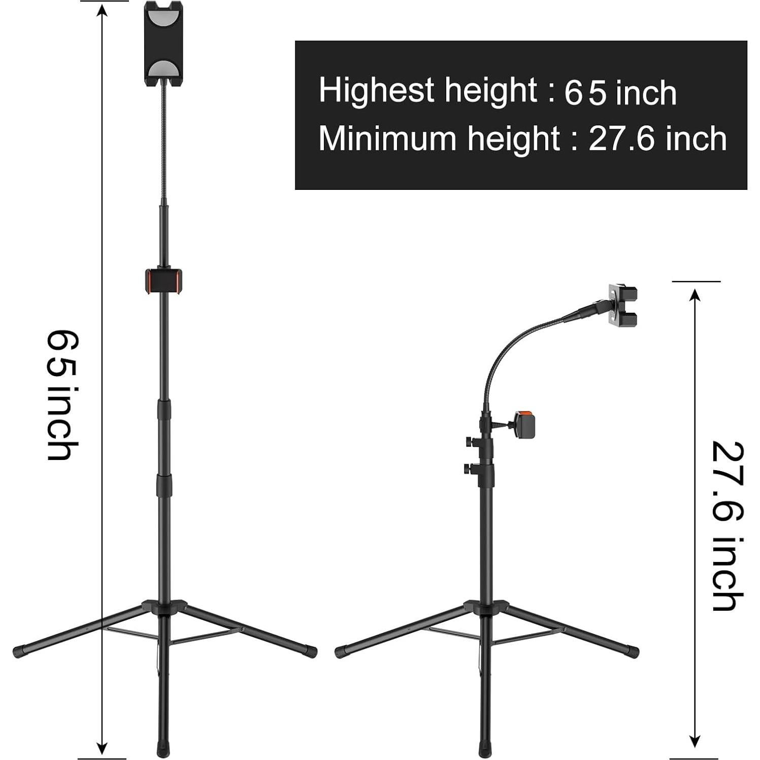 Soporte de trípode LIUGAST para iPad 65 pulgadas 360°