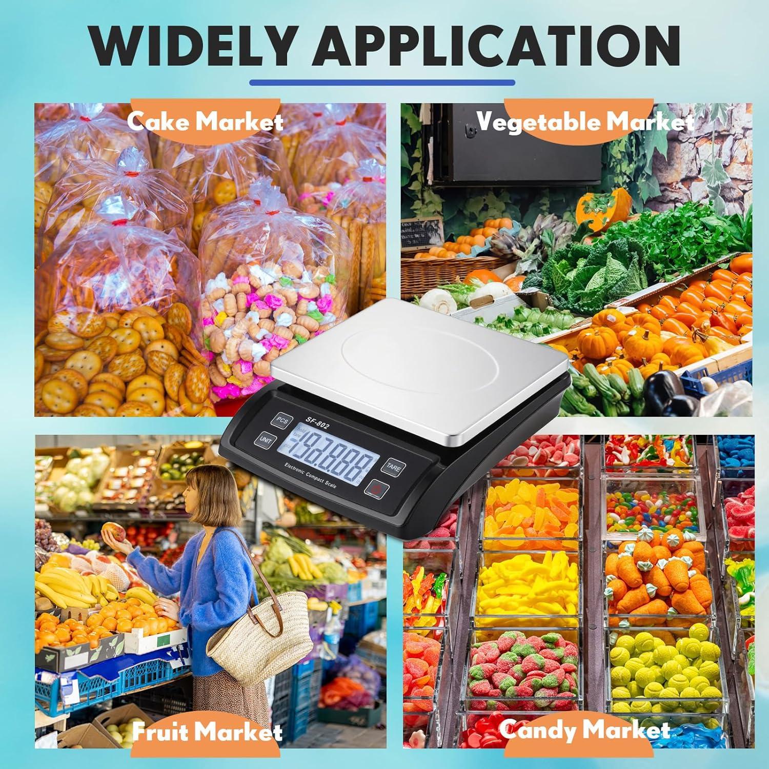 Escala de Cocina Digital Tellegloww 30kg Pantalla LCD Negra