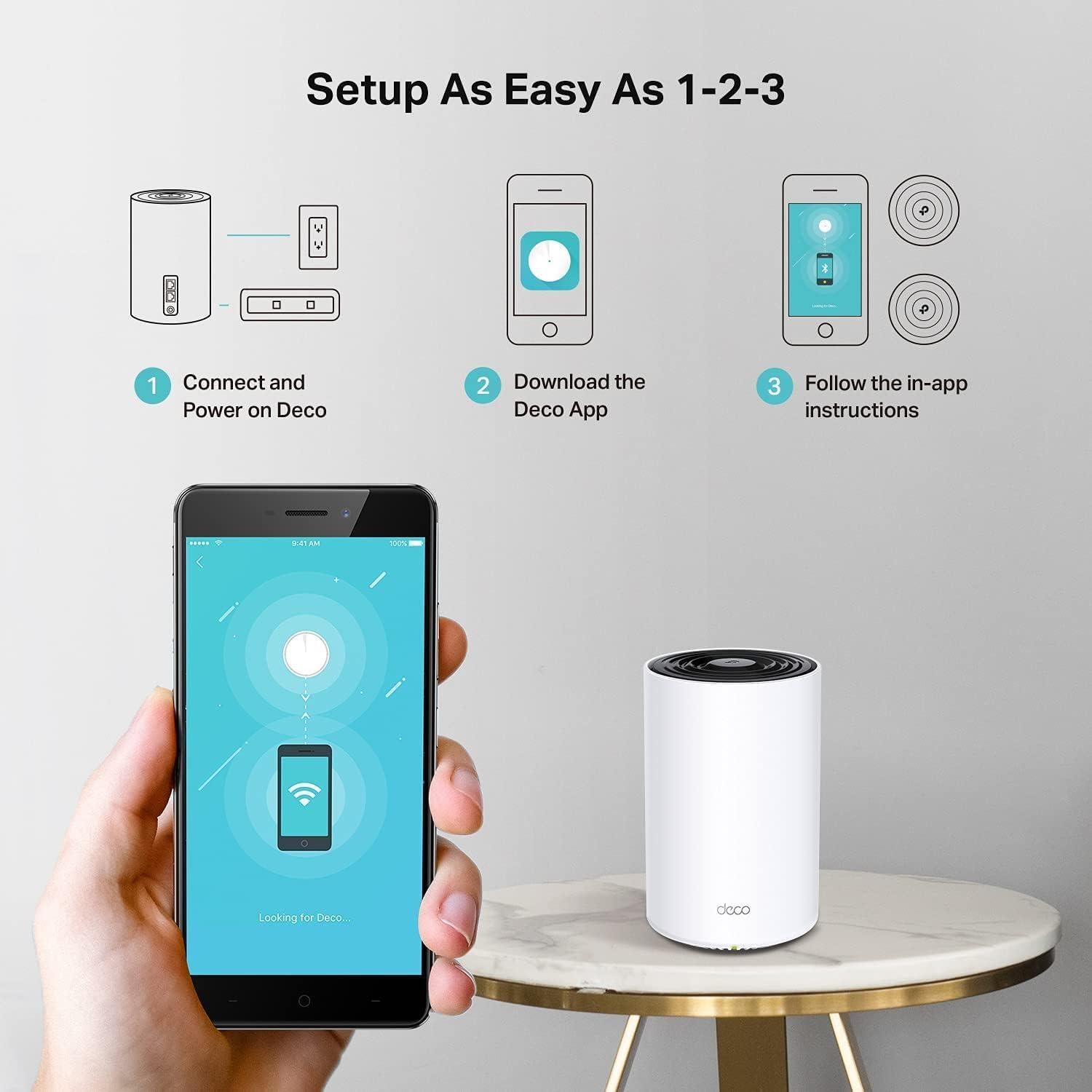 Sistema WiFi 6 TP-Link Deco X68 Tri-Banda - Paquete de 2