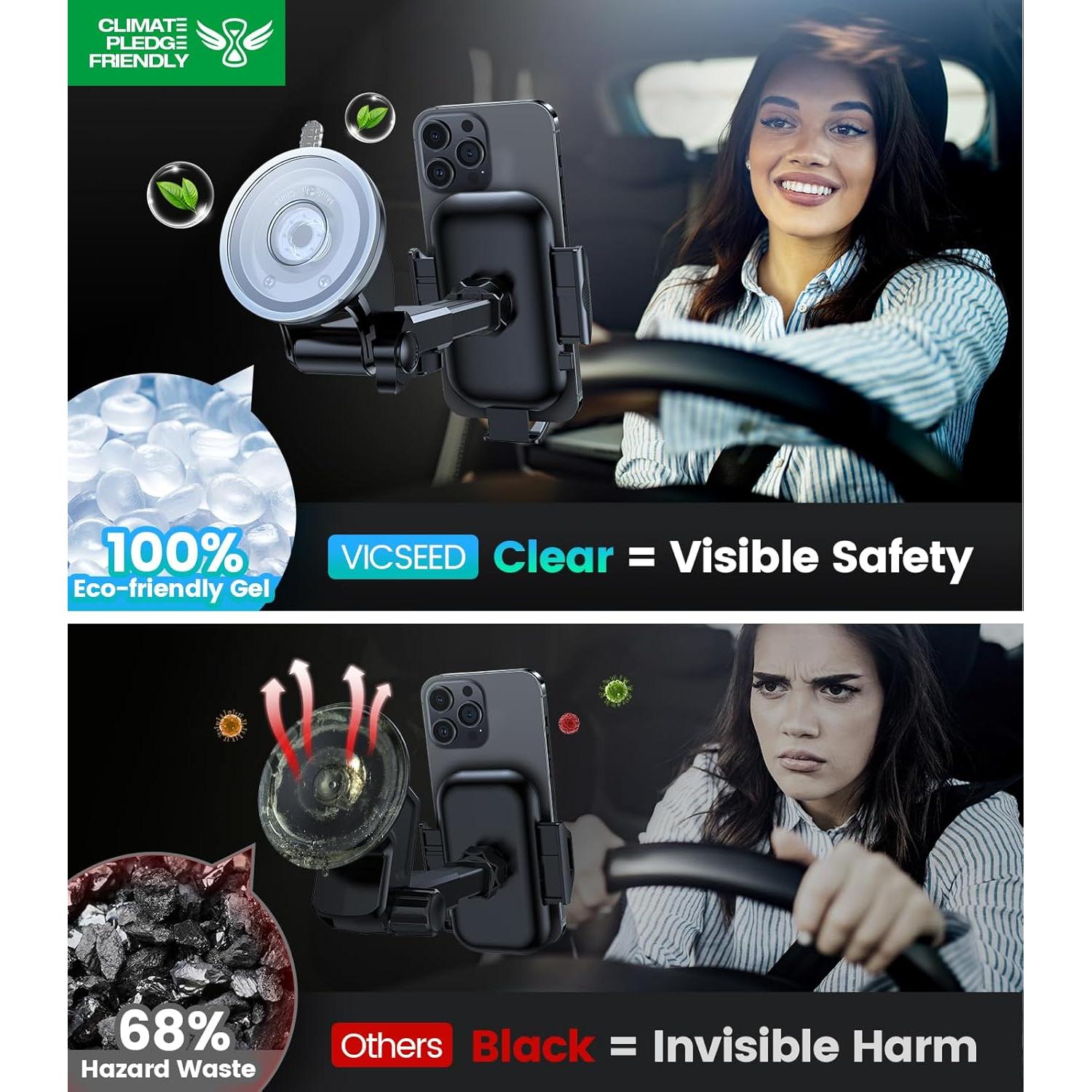 Soporte para Teléfono VICSEED 2024 con Succión Fuerte