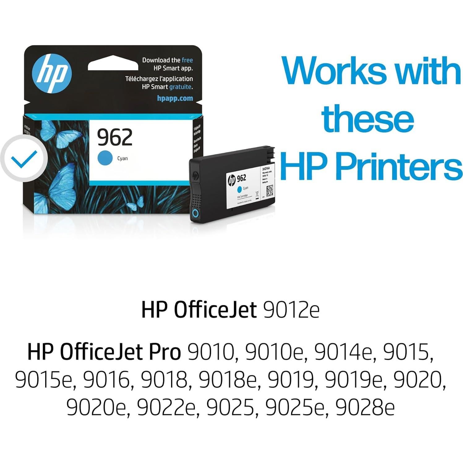 Cartucho de Tinta Cian HP 962 | Alta Calidad | 700 Páginas