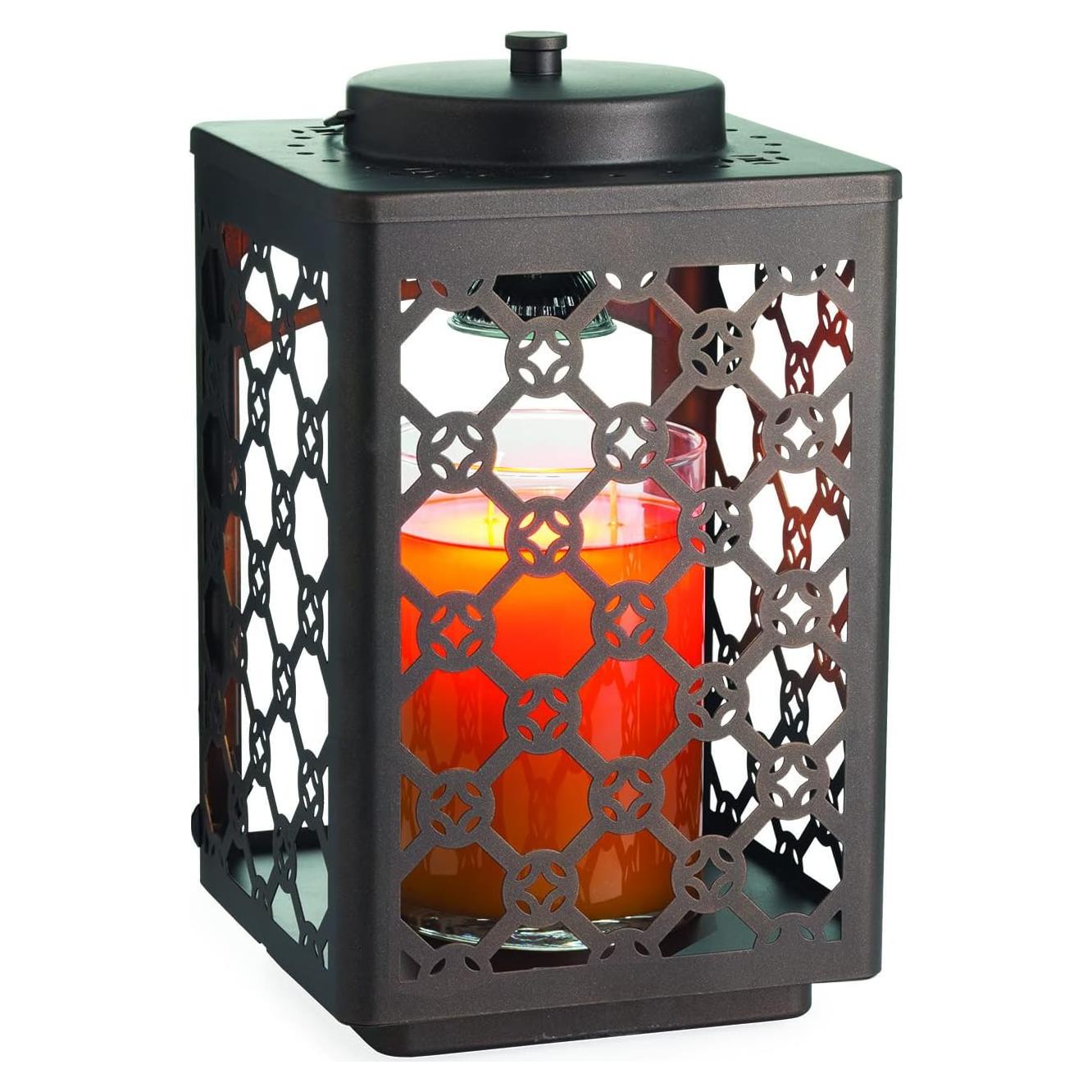 Calentador de Velas Candle Warmers Jardín 15 cm Bronce Geométrico