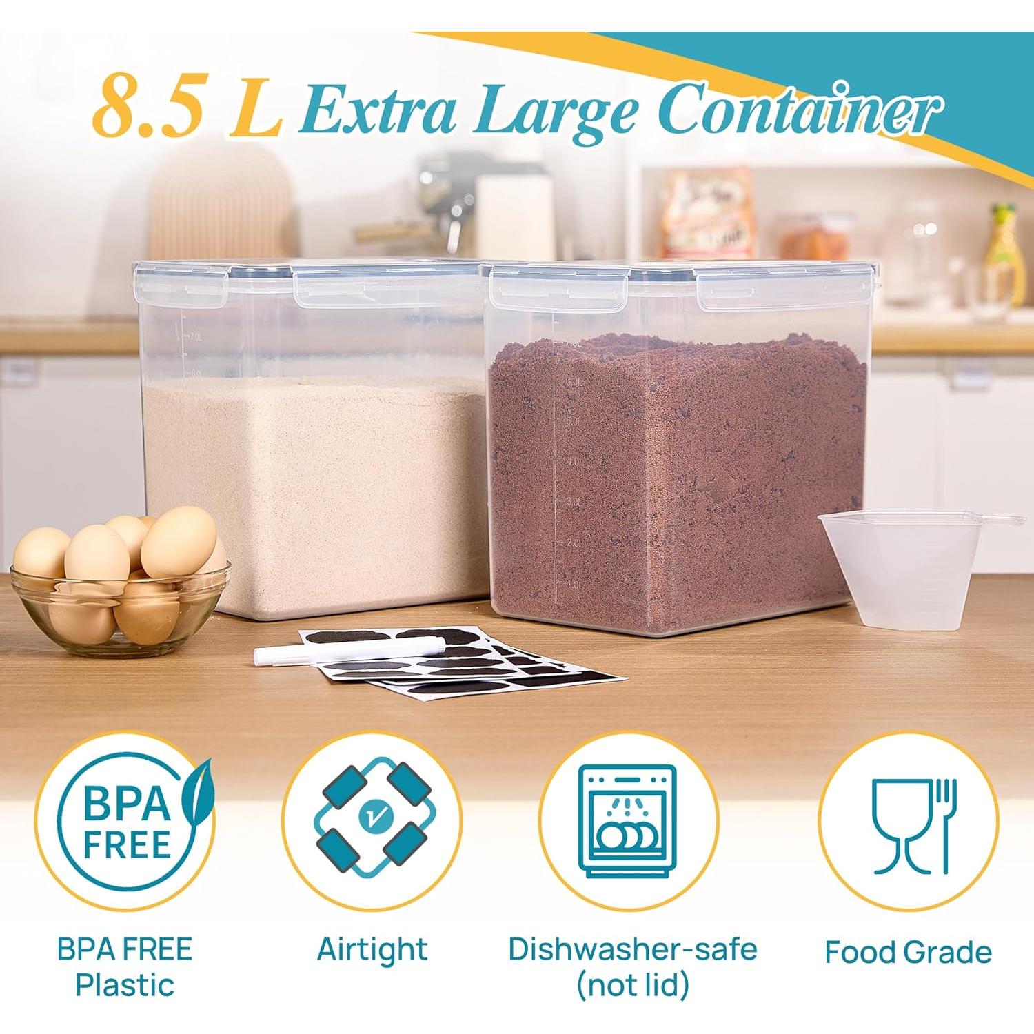 Contenedores de Almacenamiento Vtopmart 8.5L 2 Pack Herméticos