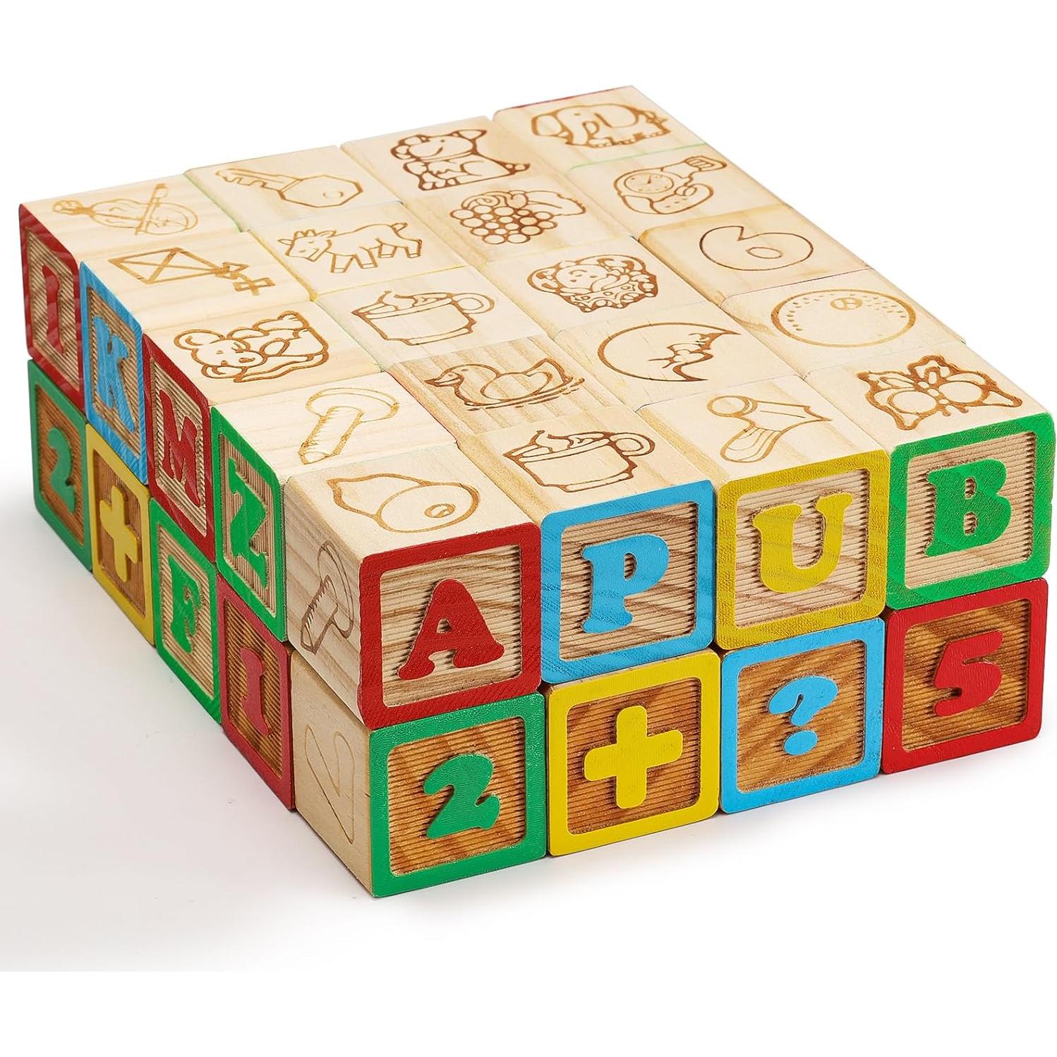 Bloques de ABC de Madera SainSmart Jr. 40 Piezas 3.05 cm