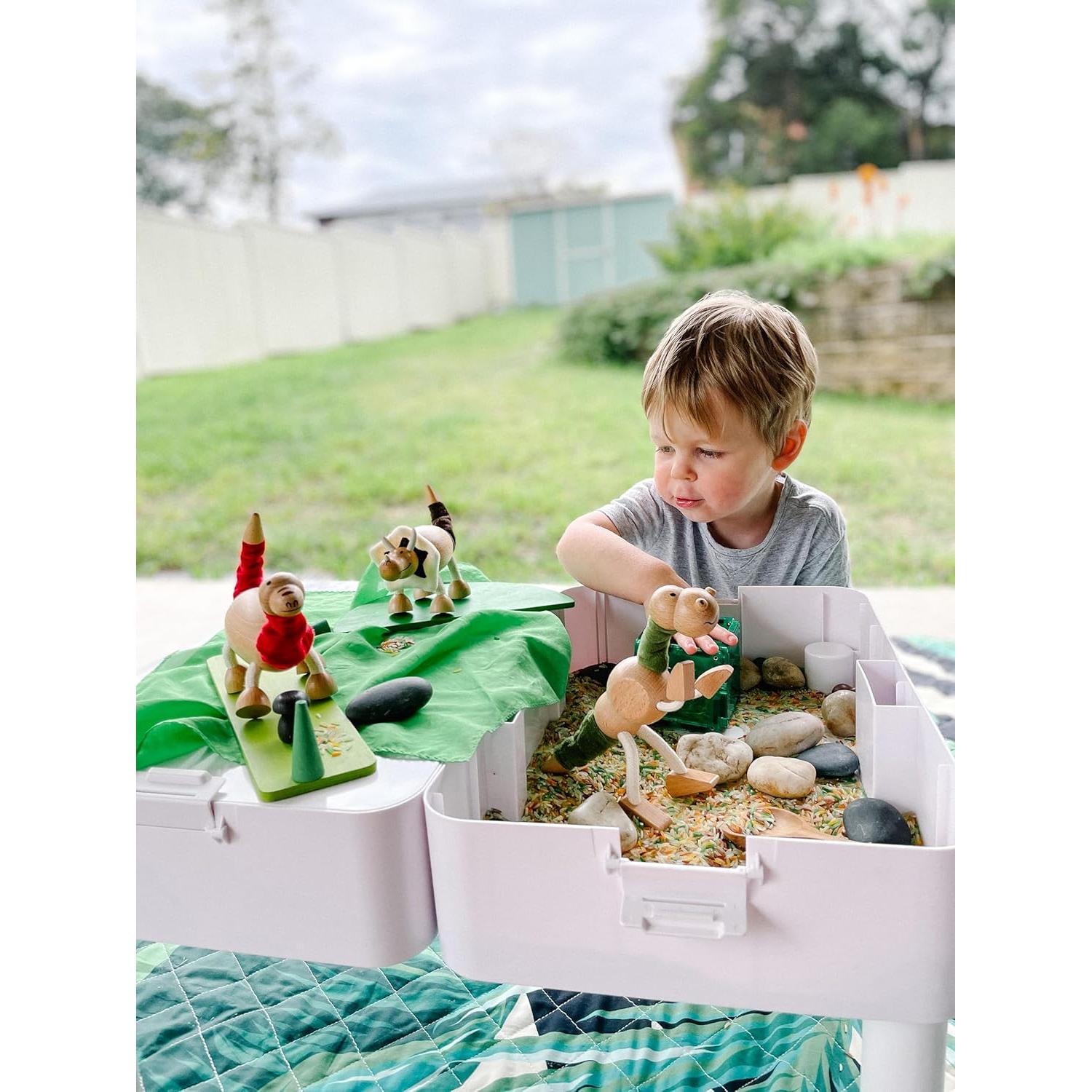 Juguetes de Madera Anamalz Dinosaurios Posables Set de 6