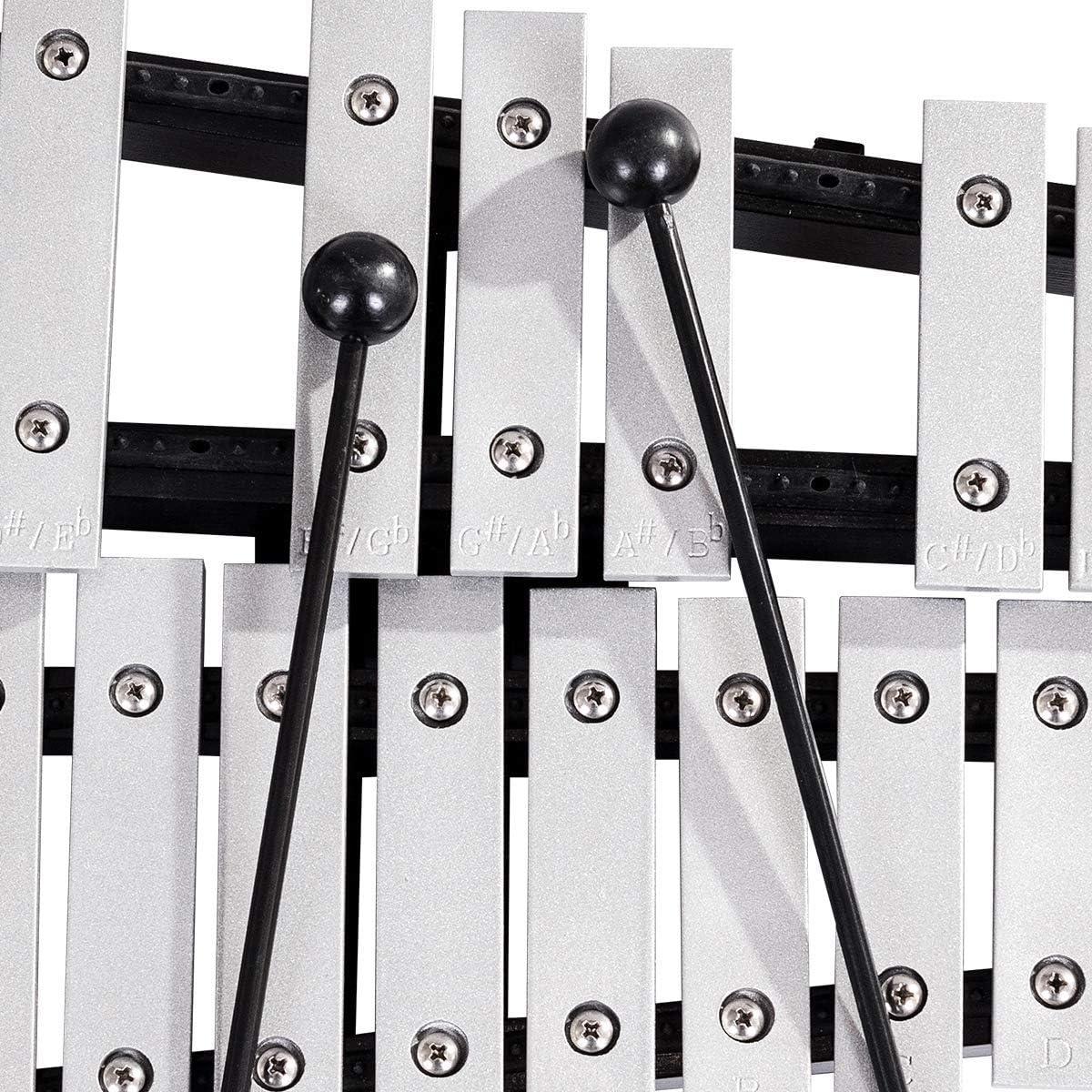 Kit de Campanas Glockenspiel Giantex 30 Notas con Soporte y Funda