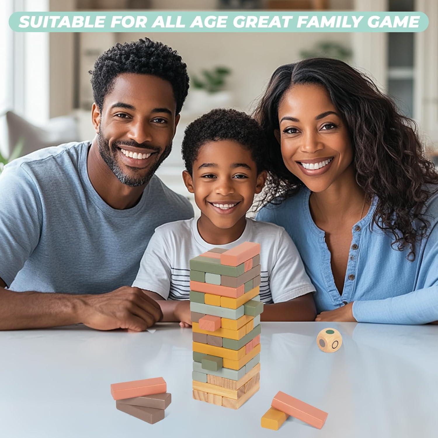 Juego de Bloques Apilables de Madera 48PCS Woodenfun