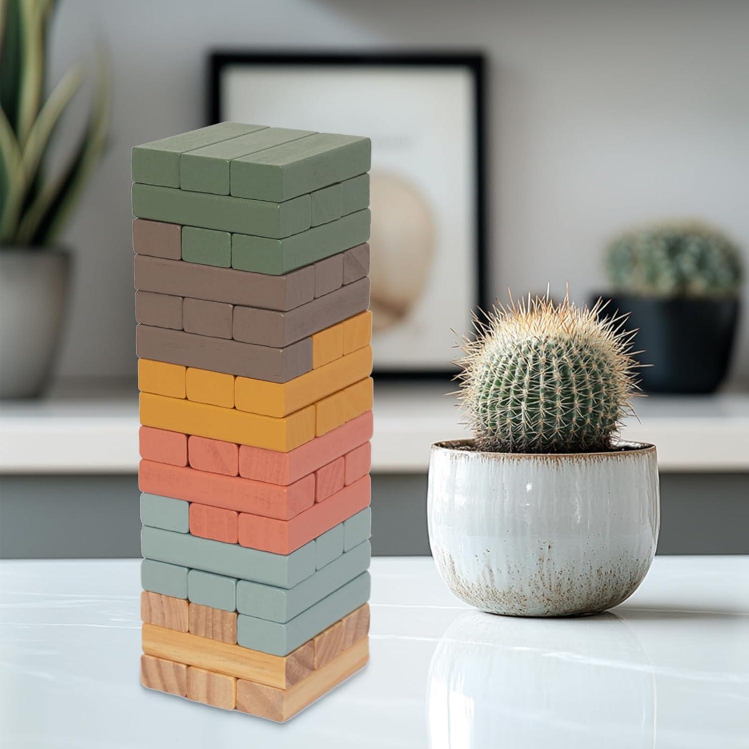 Juego de Bloques Apilables de Madera 48PCS Woodenfun