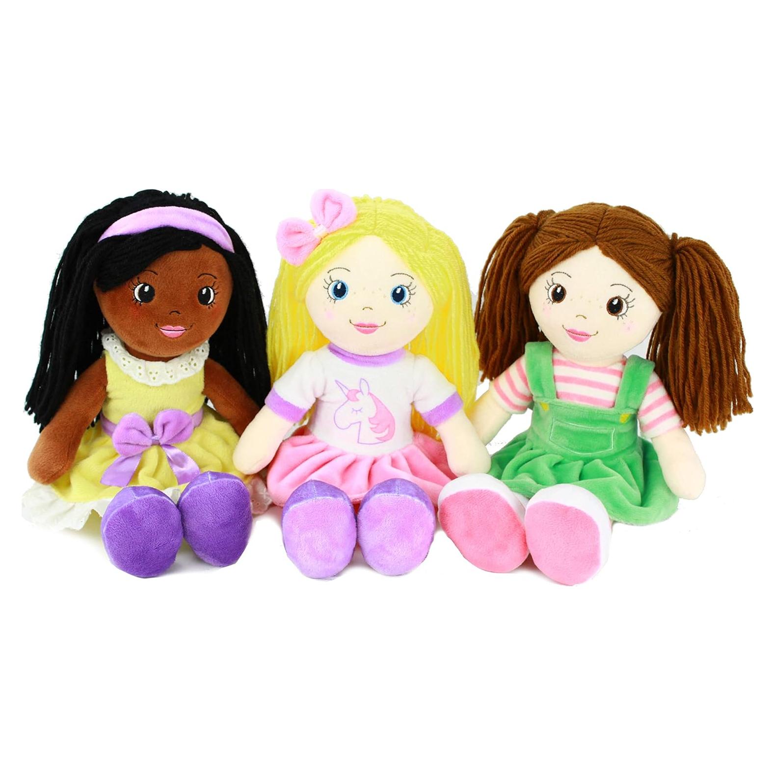 Muñeca de Trapo Suave 35.56 cm Playtime by Eimmie - Set de 3