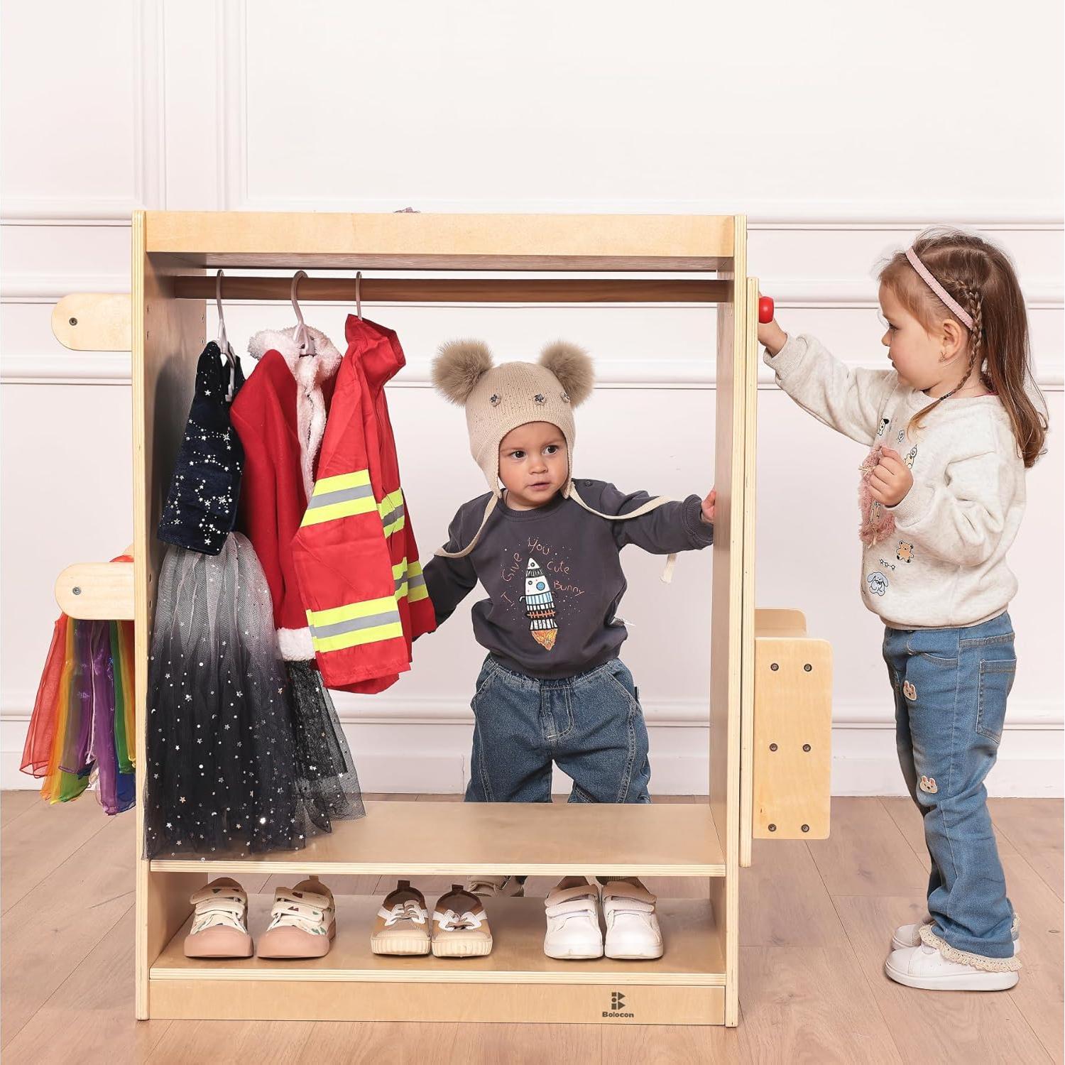 Centro de Vestir Infantil Bolocon con Espejo y Organizador