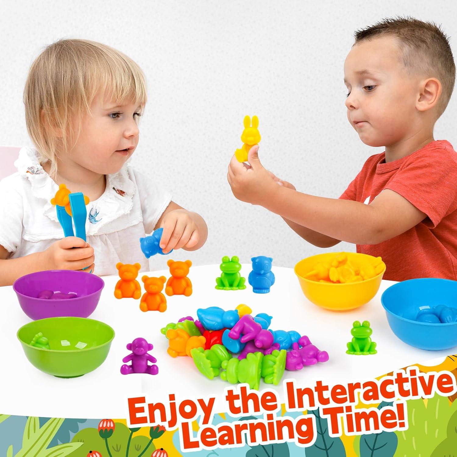 Juguetes de Clasificación de Colores FQKIOMY para Niños 1-3 Años