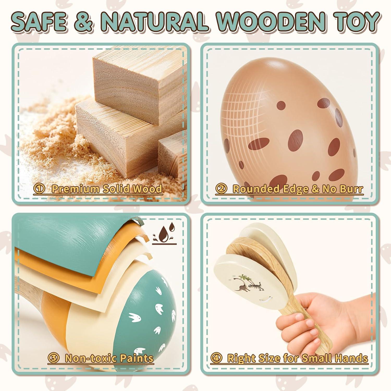 Set de Percusión Montessori Dinosaurio Shantoushi 8 en 1