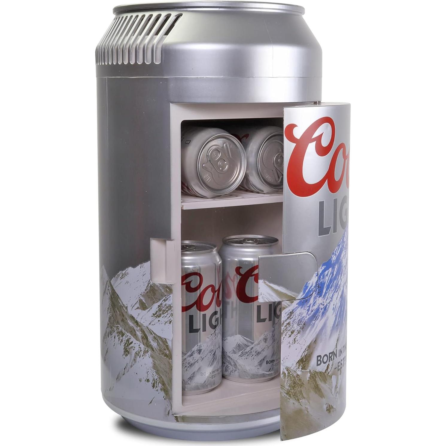 Refrigerador Mini Coors Light 5.4L - Enfriador Portátil 12V/110V