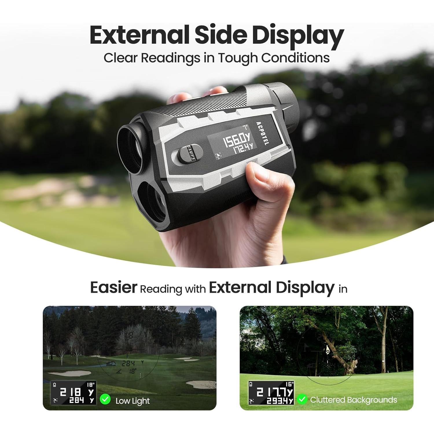 Buscador de Rango de Golf Acpotel PF2L Pro con Pantalla