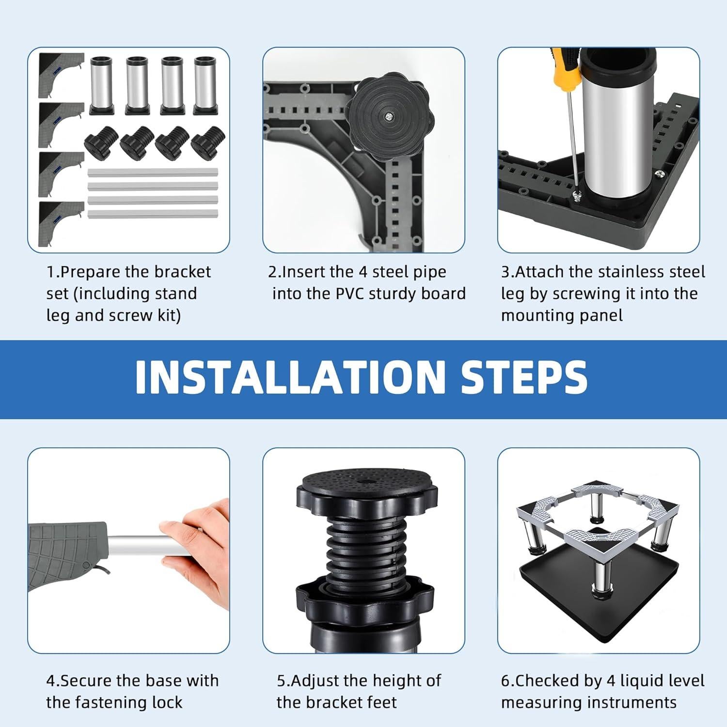 Soporte Ajustable para Mini Nevera Flamiracle 60x60cm con Alfombrilla