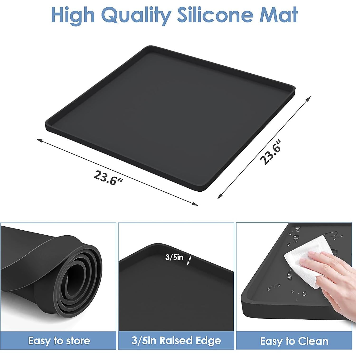 Soporte Ajustable para Mini Nevera TOHONFOO con Alfombrilla Silicona